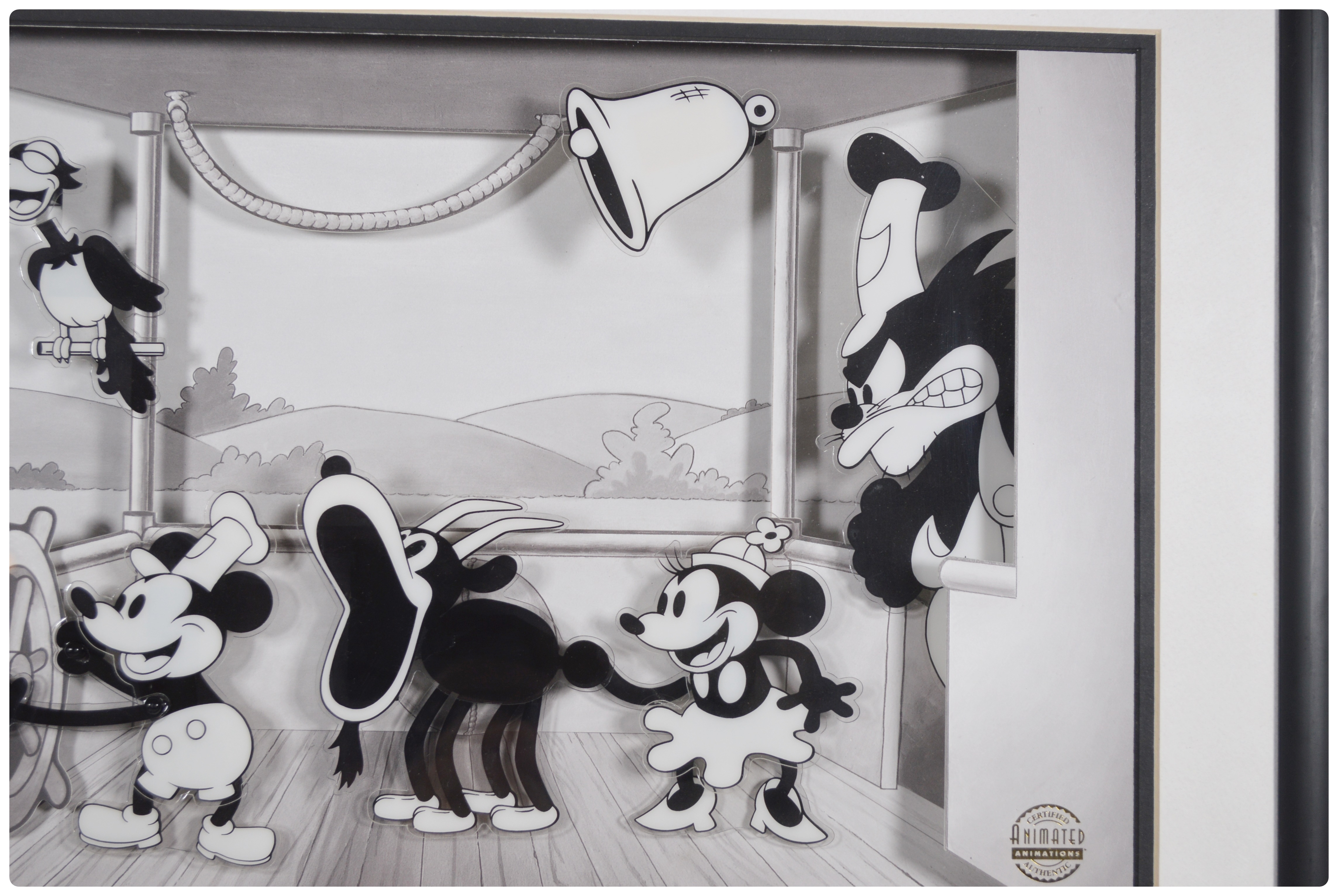 Walt Disney Mickey Mouse "Steamboat Willie" Animation Cel