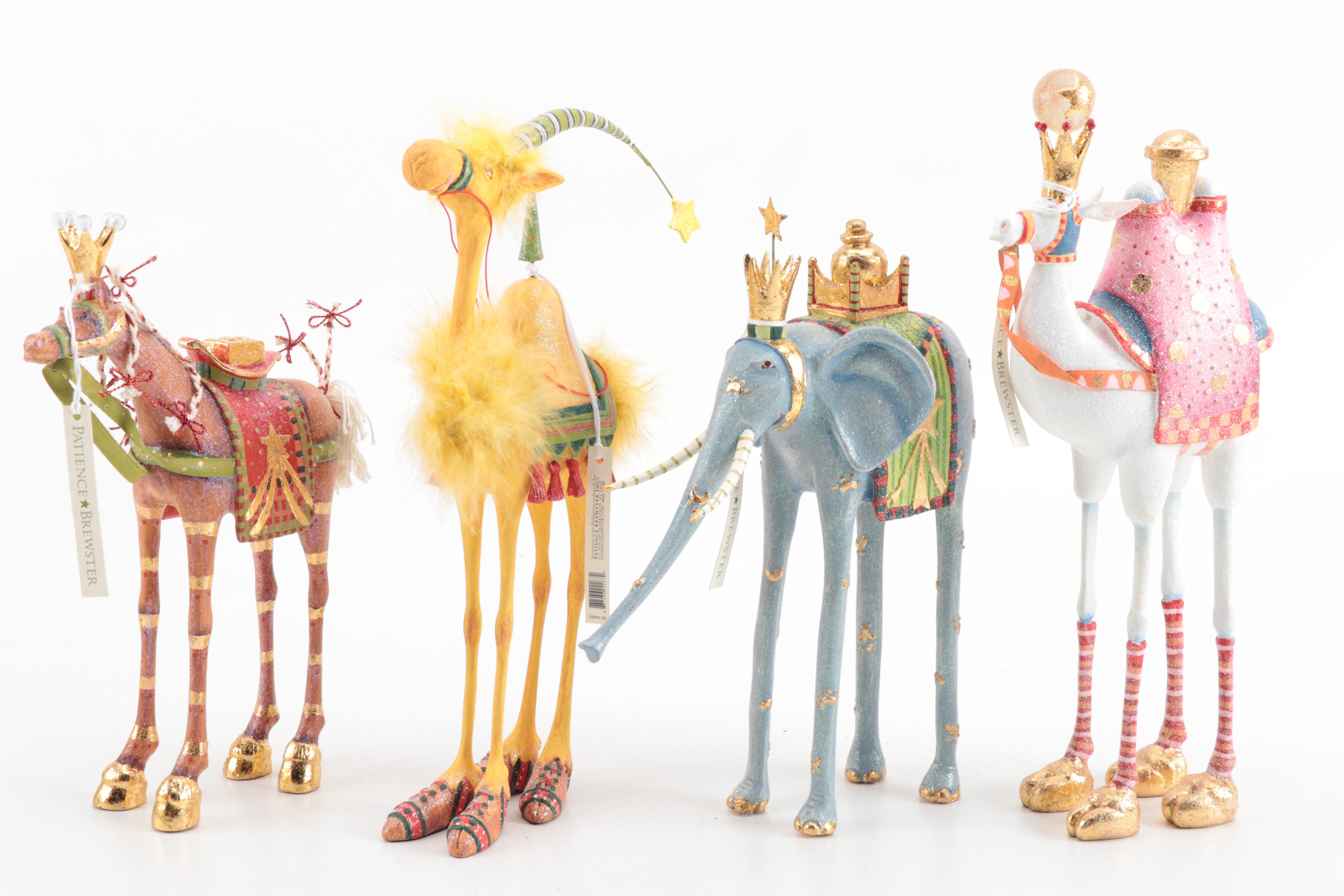 Patience Brewster for MacKenzie-Childs Whimsical Nativity Figure Set