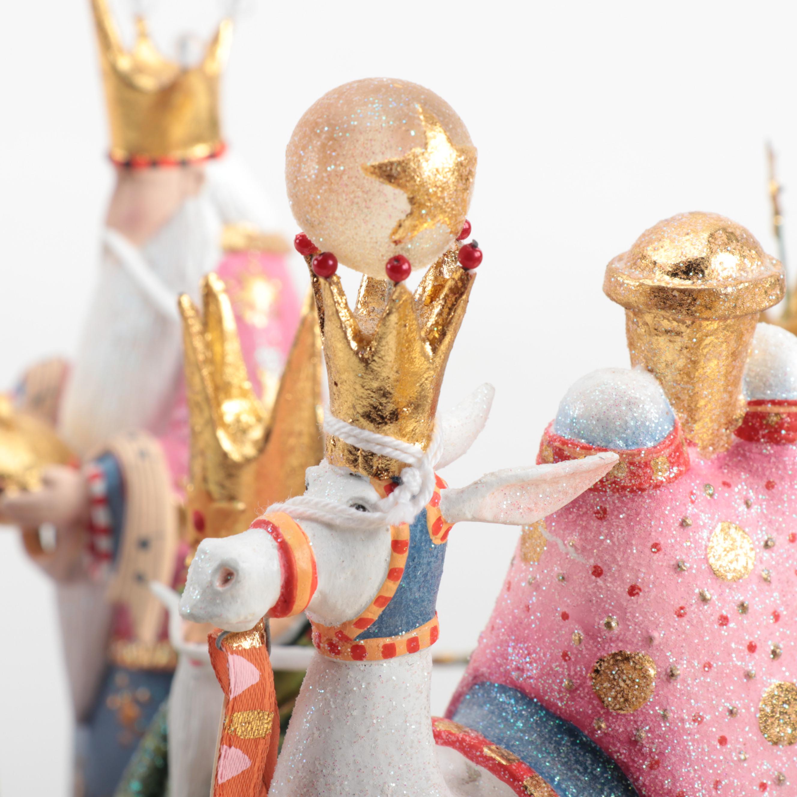 Patience Brewster for MacKenzie-Childs Whimsical Nativity Figure Set