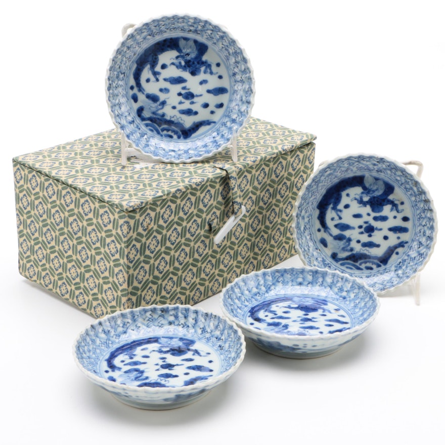 Japanese Imari Porcelain Plates, 19th Century