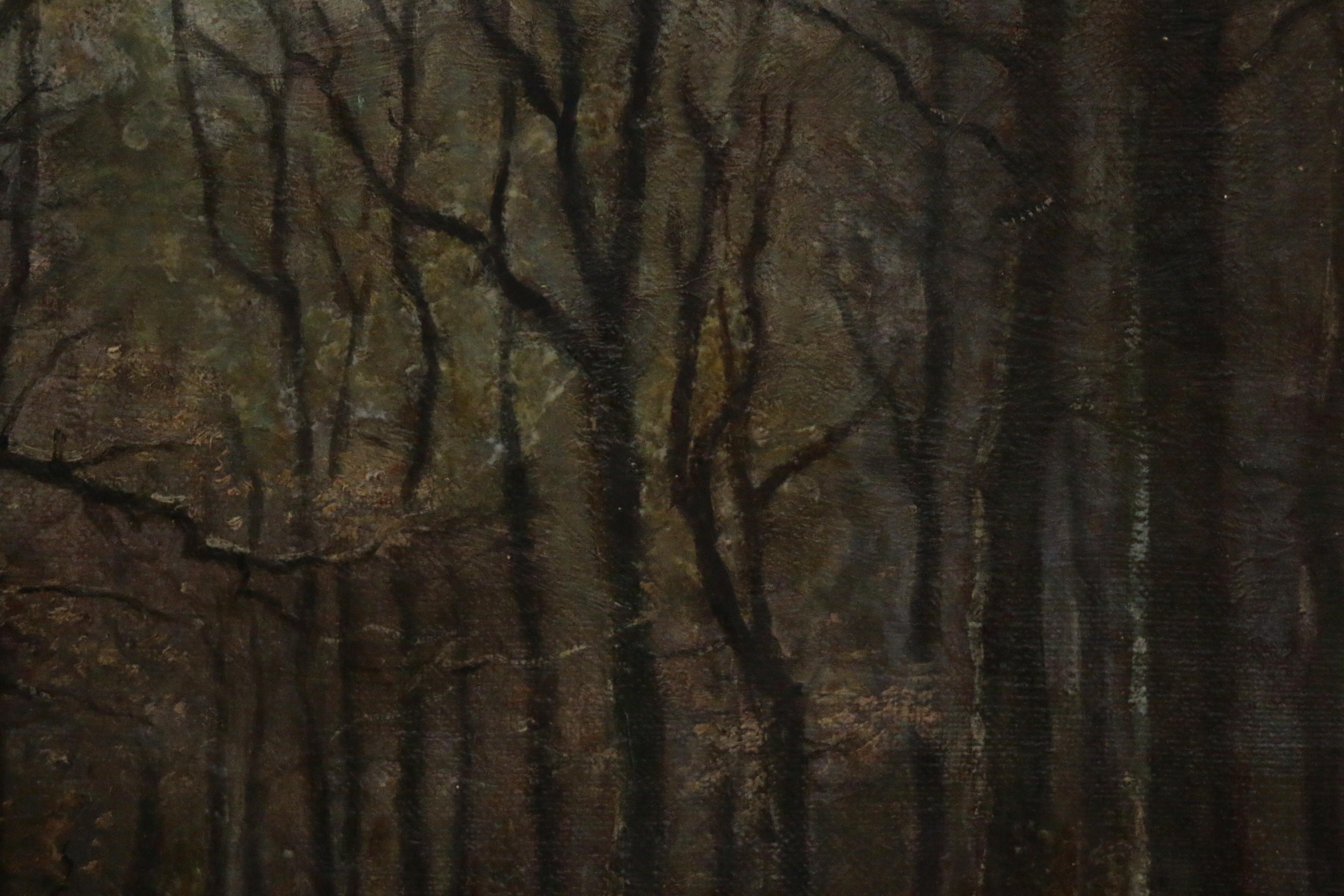 Frank A. Barney Oil Painting of Forest Landscape
