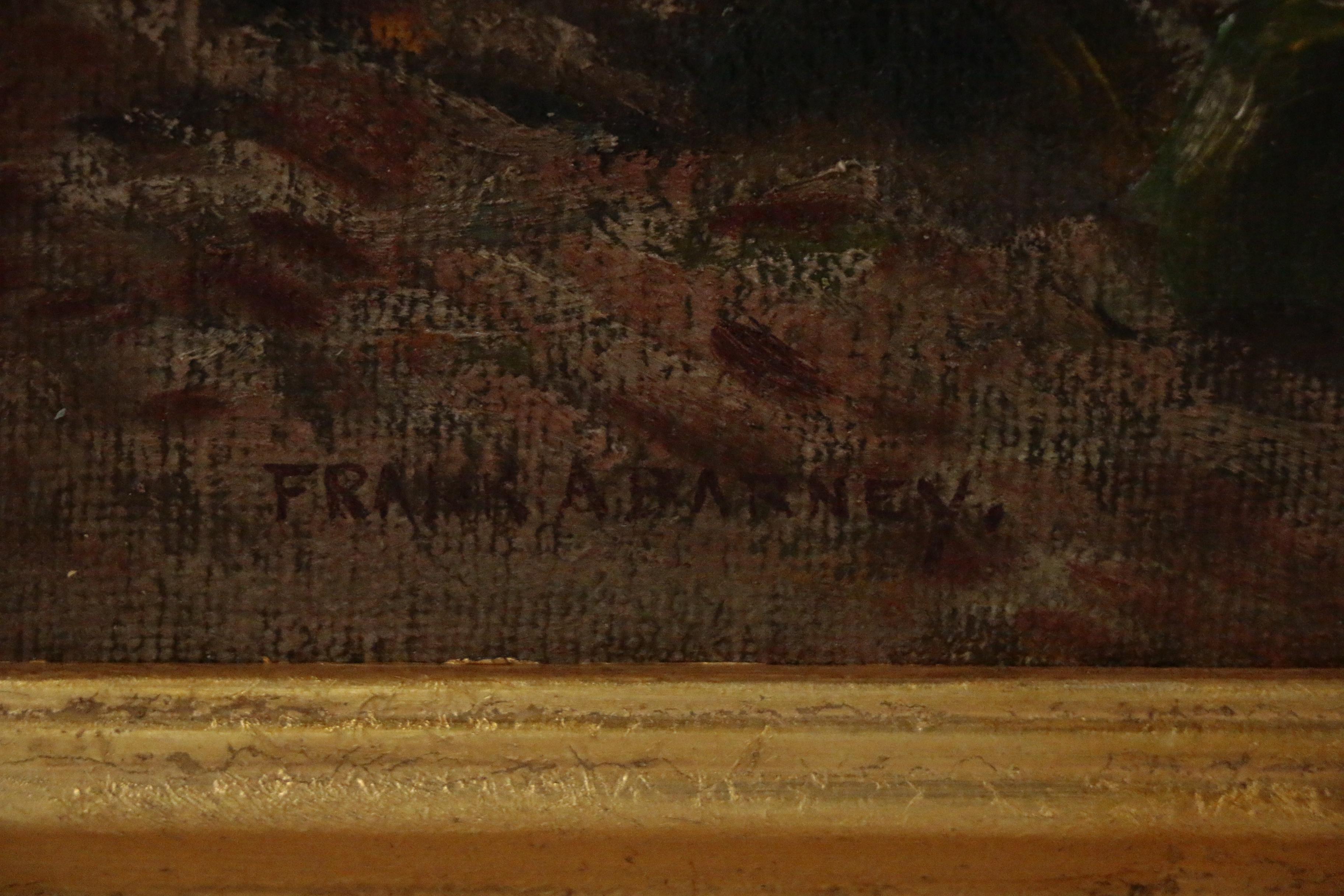 Frank A. Barney Oil Painting of Forest Landscape