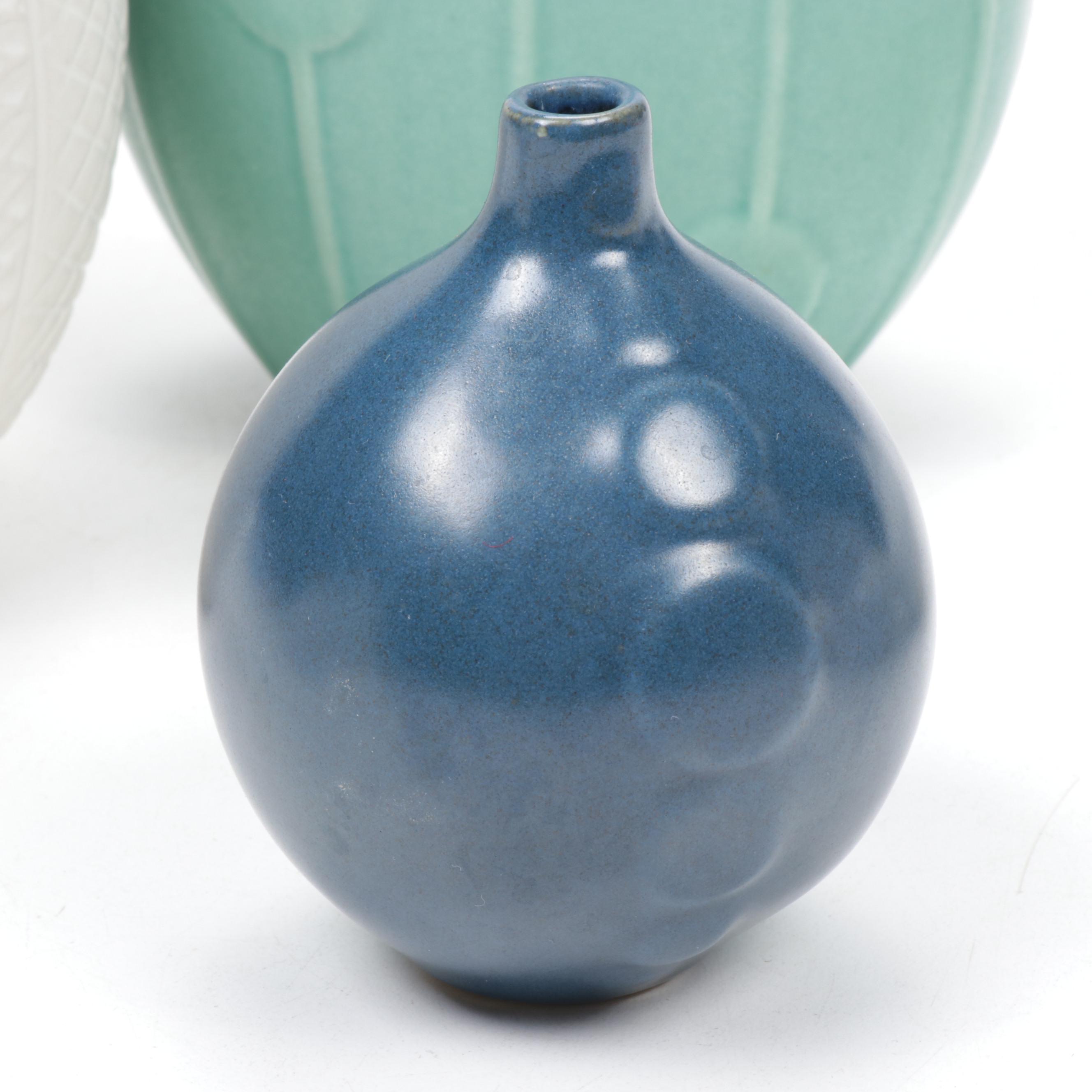 Jonathan Adler Ceramic Vases with Salt and Pepper Shakers, Contemporary