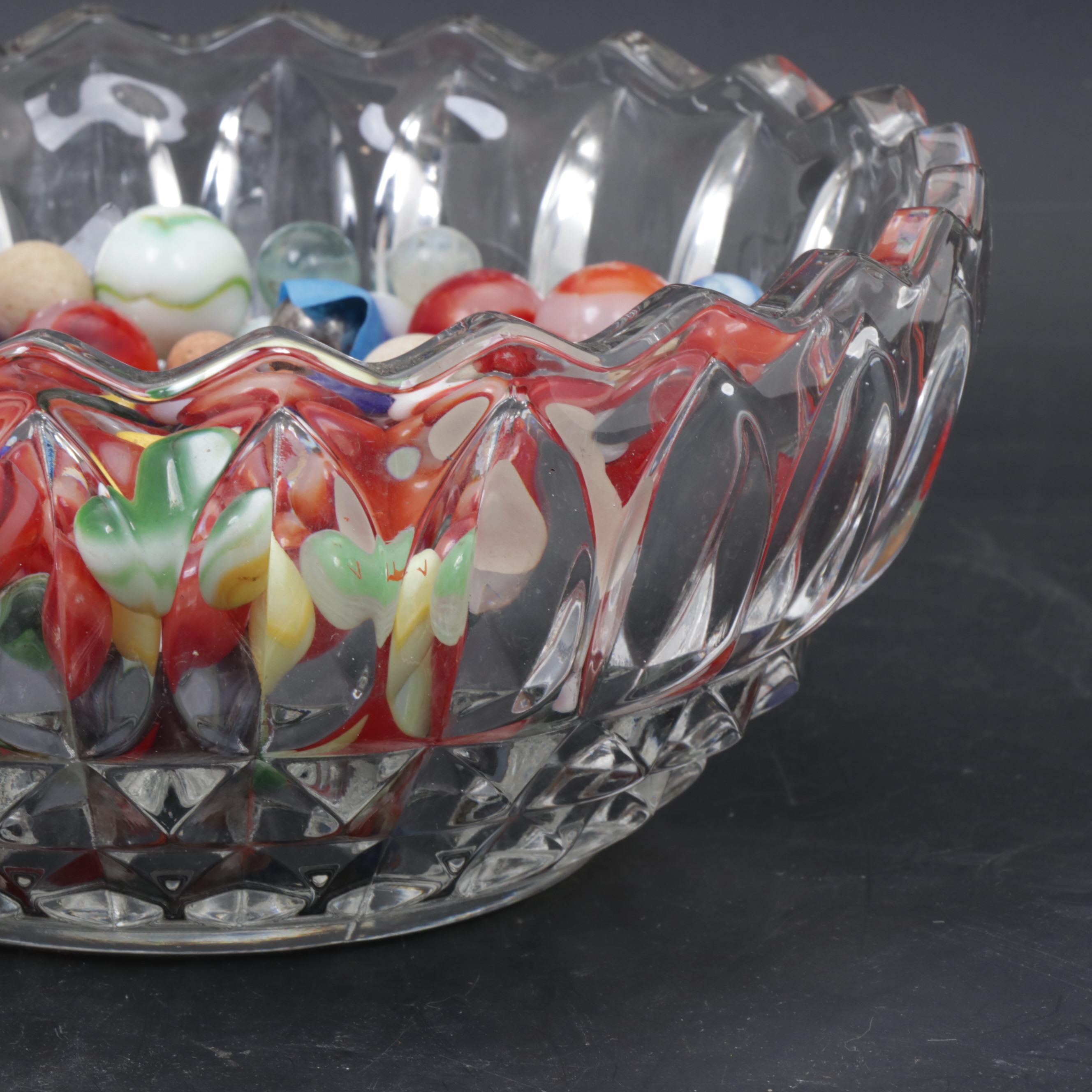 Blown Glass, Clay, and Metal Marbles, Late 19th Century to Mid 20th Century
