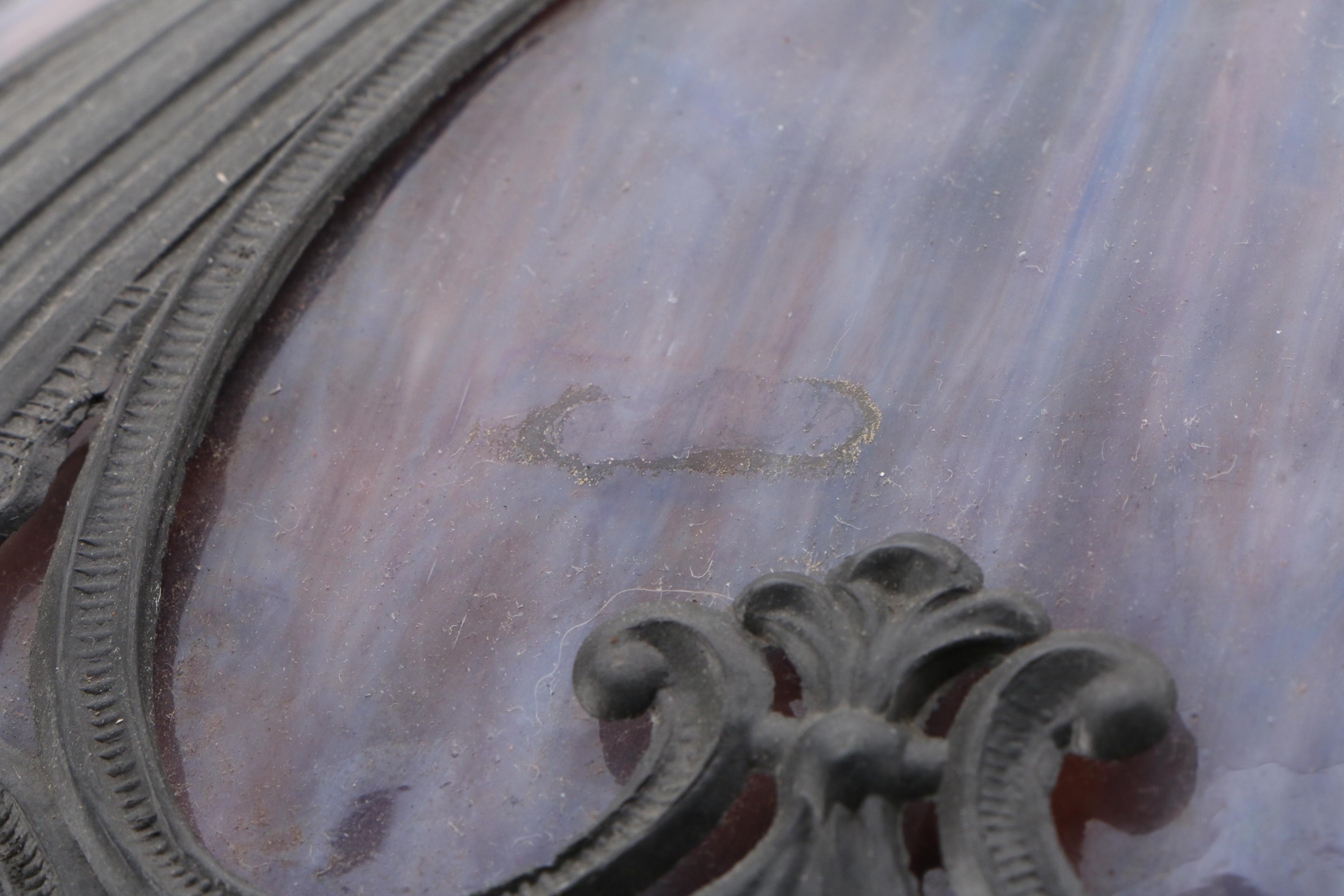 Berman Victorian Style Table Lamp with Slag Glass Shade, 1996