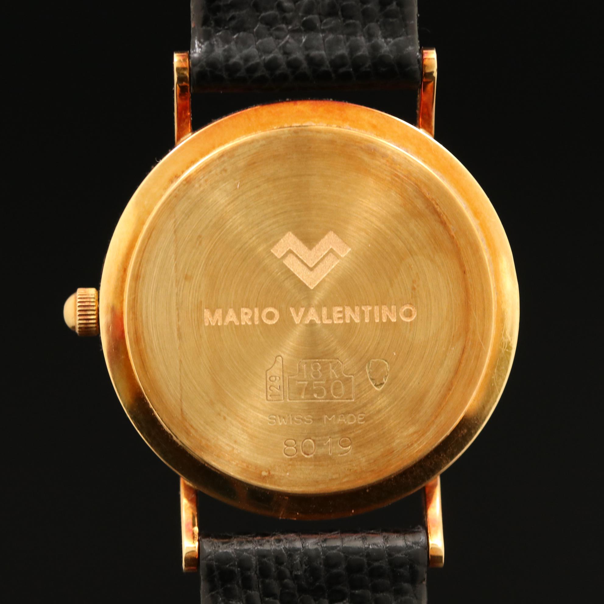 Mario Valentino ORO 18K Gold Quartz Watch