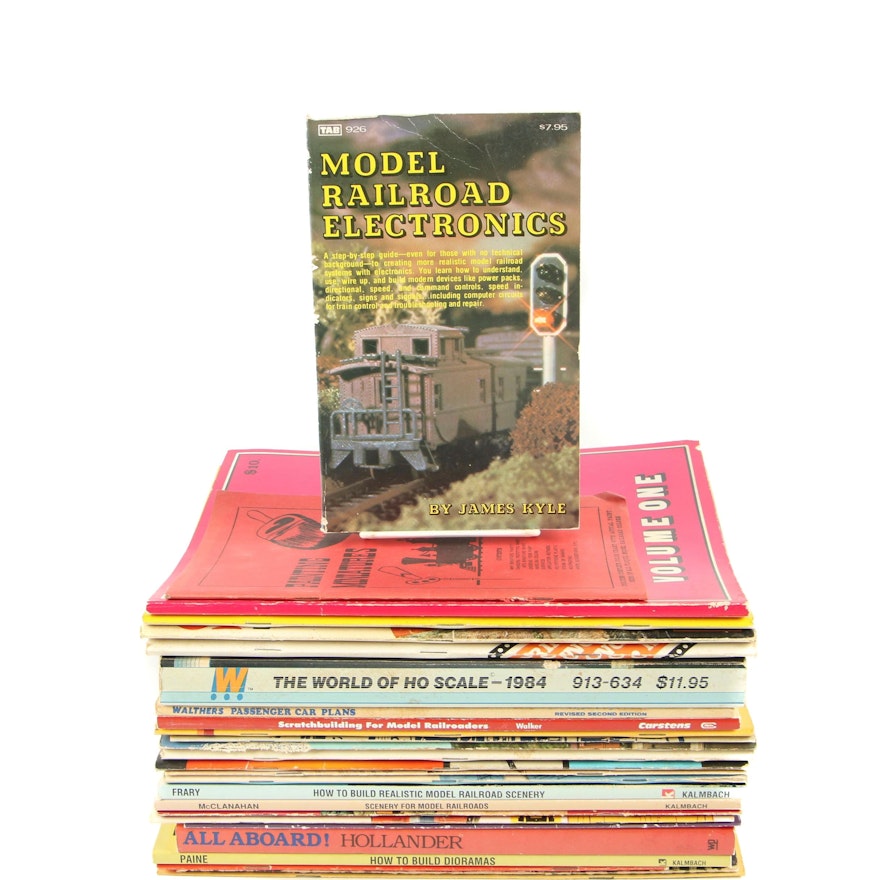 Model Railroading Book Collection including Scenery, Track Layout and Others