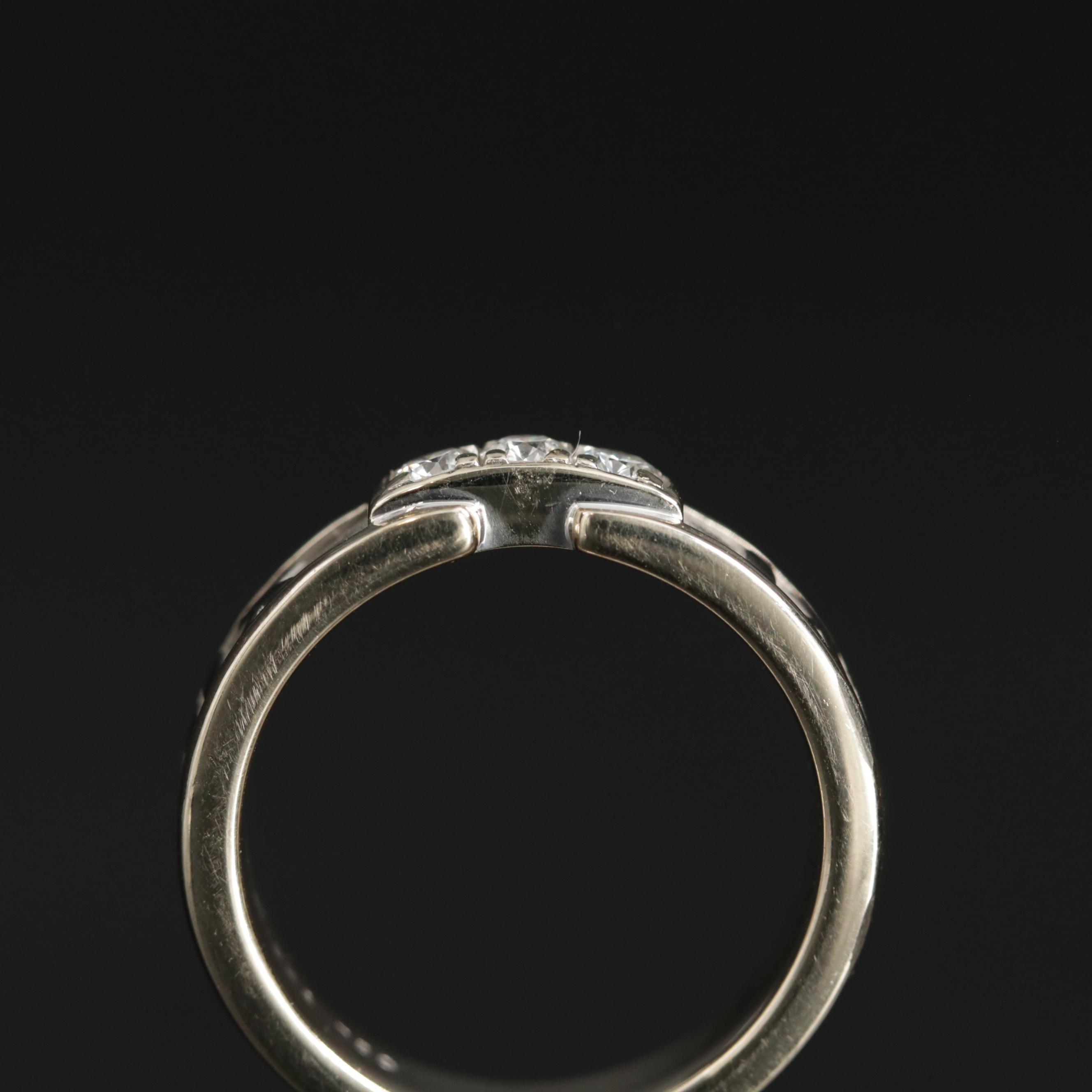 Tiffany & Co. 18K Yellow and White Gold Diamond "Atlas" Ring