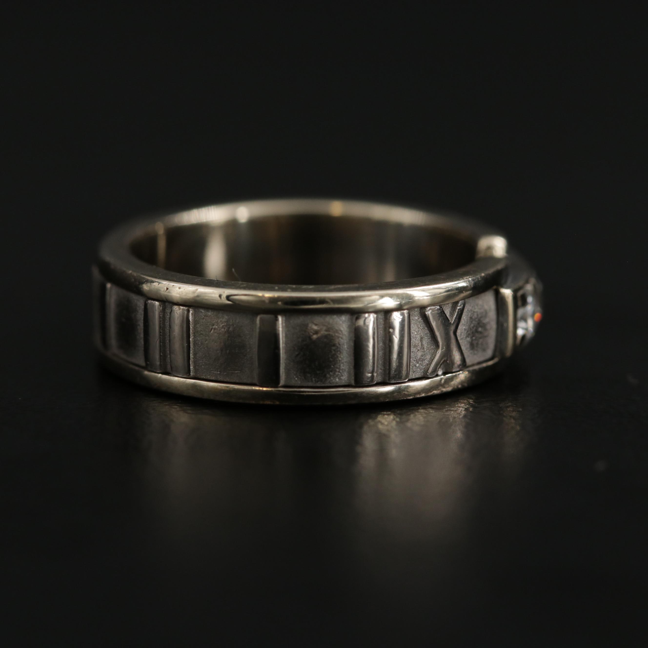 Tiffany & Co. 18K Yellow and White Gold Diamond "Atlas" Ring