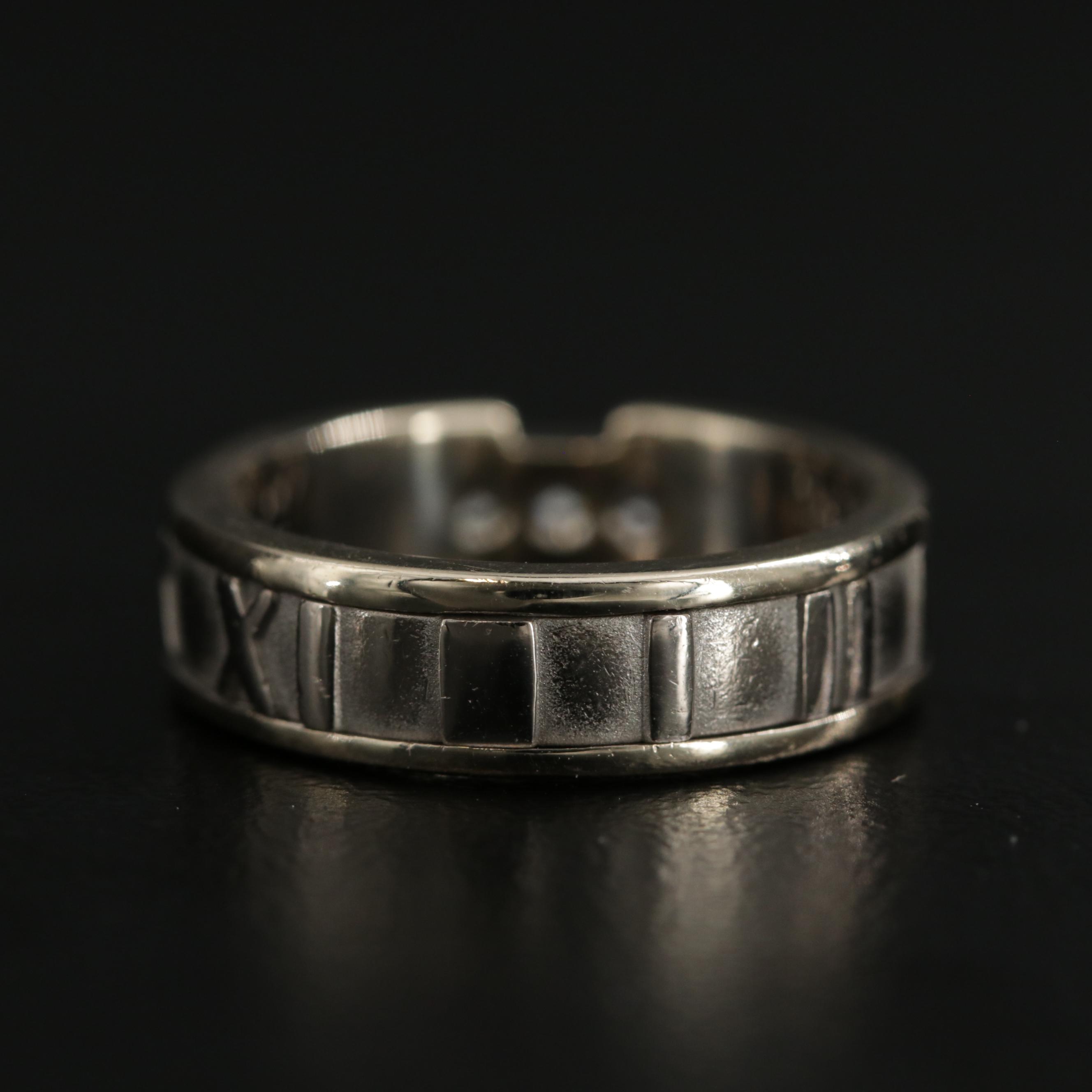 Tiffany & Co. 18K Yellow and White Gold Diamond "Atlas" Ring