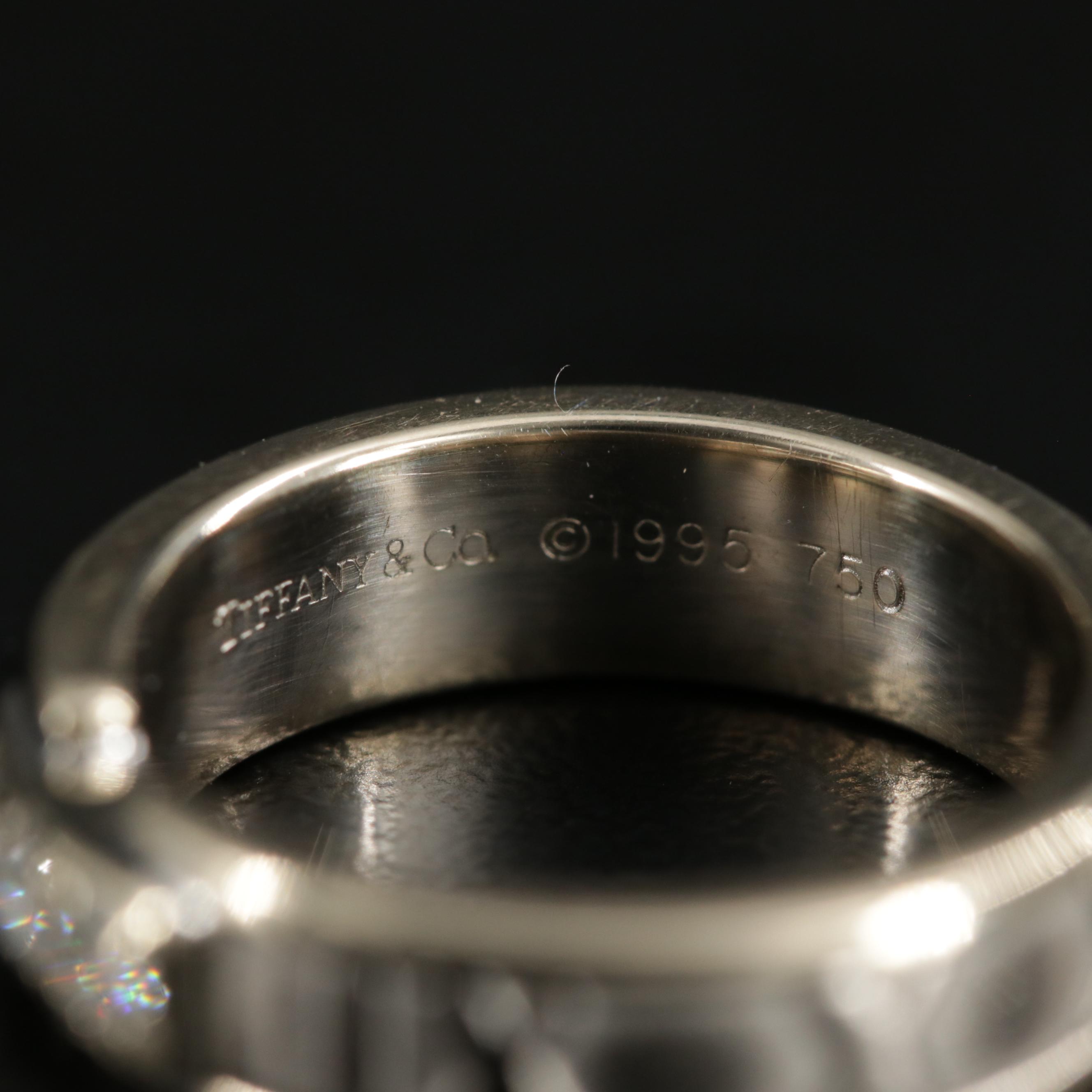 Tiffany & Co. 18K Yellow and White Gold Diamond "Atlas" Ring