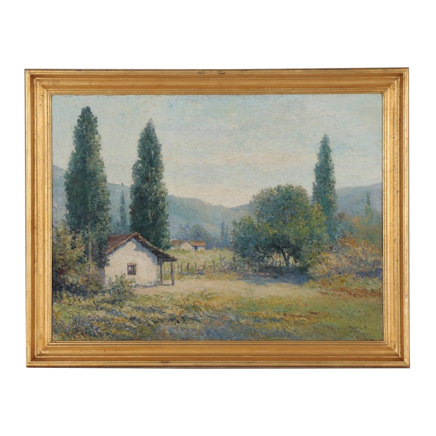 Landscape Oil Painting, Early 20th Century