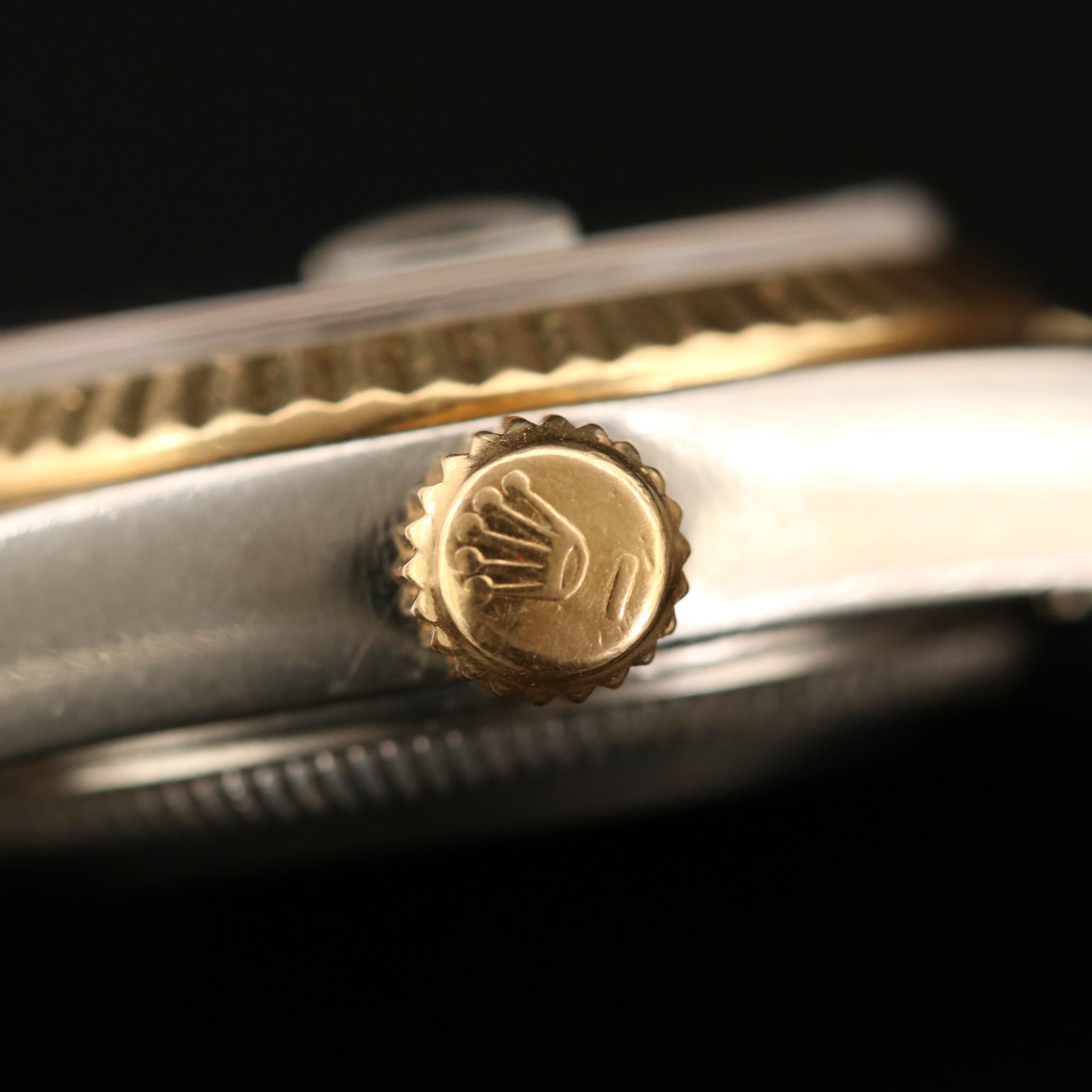 Rolex Datejust 18K Gold and Stainless Steel Automatic Watch, 1991