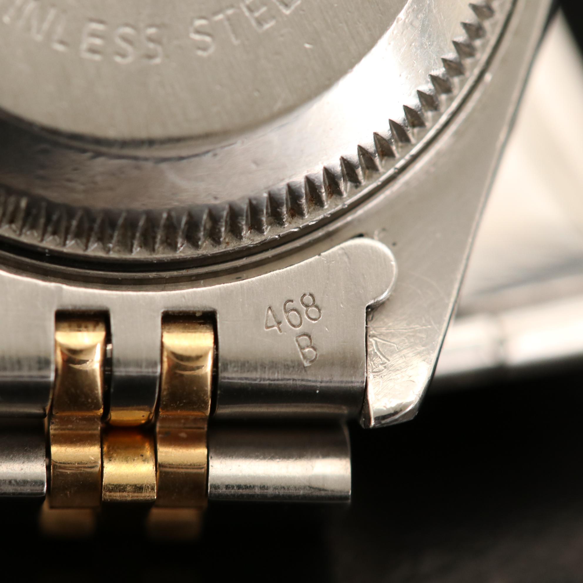 Rolex Datejust 18K Gold and Stainless Steel Automatic Watch, 1991