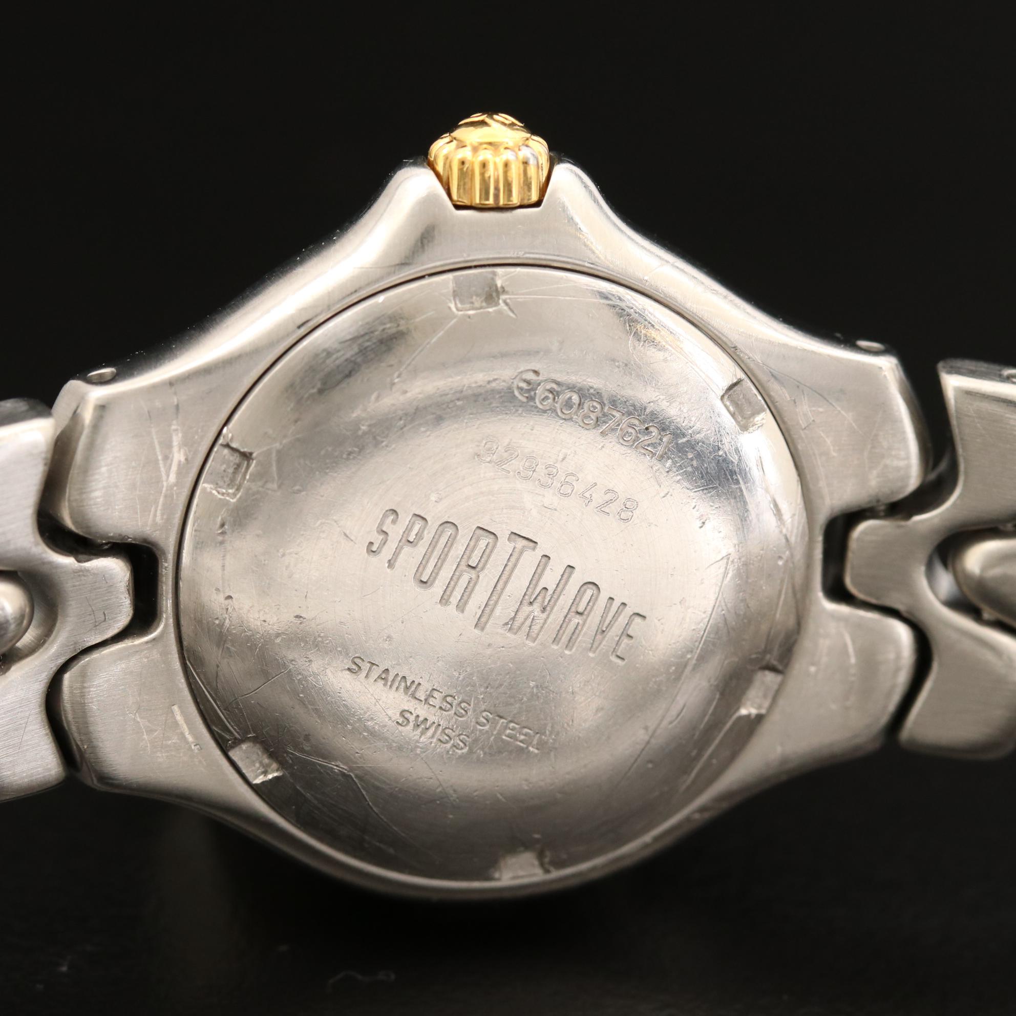 Ebel Sportwave Two-Tone Quartz Watch with Date Window