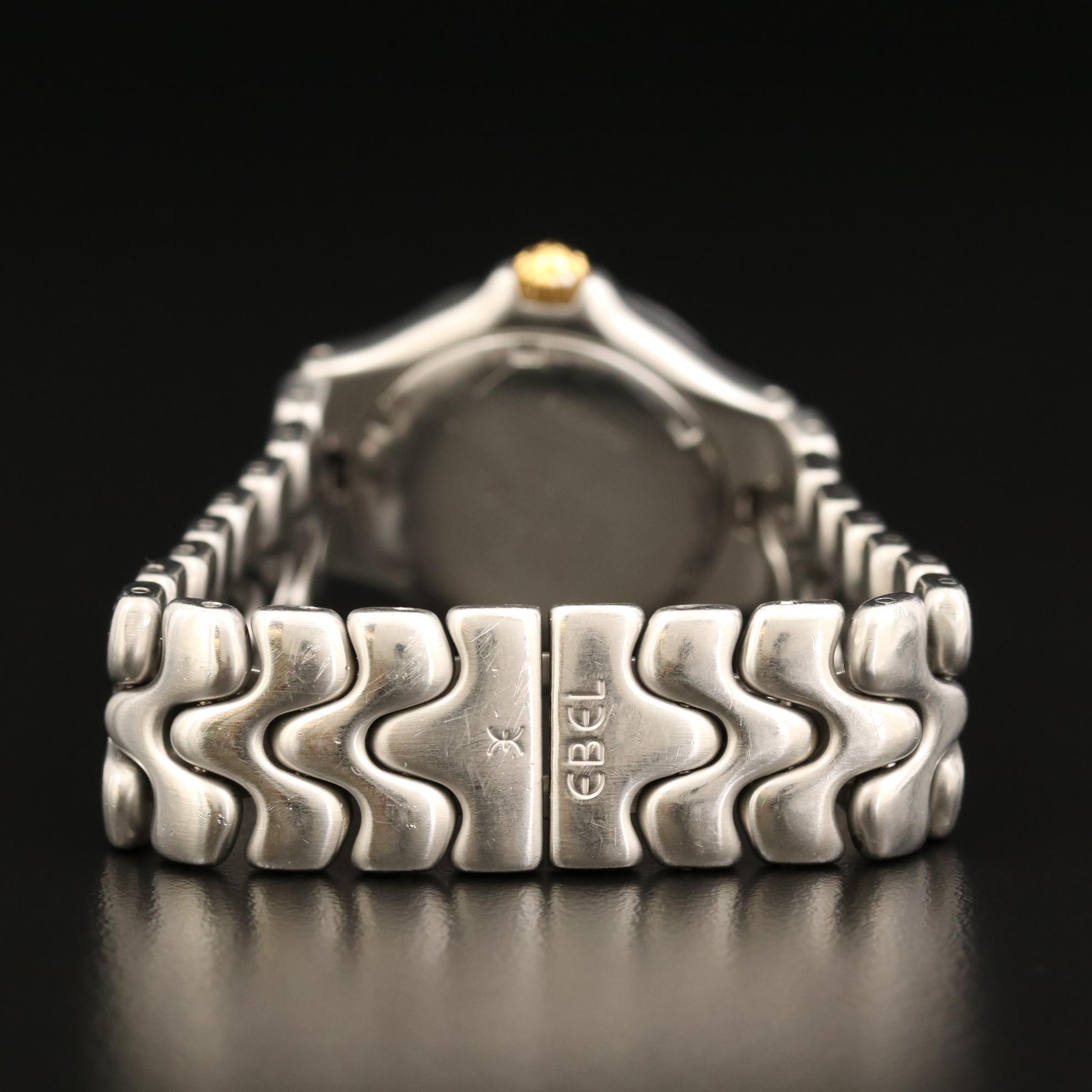 Ebel Sportwave Two-Tone Quartz Watch with Date Window