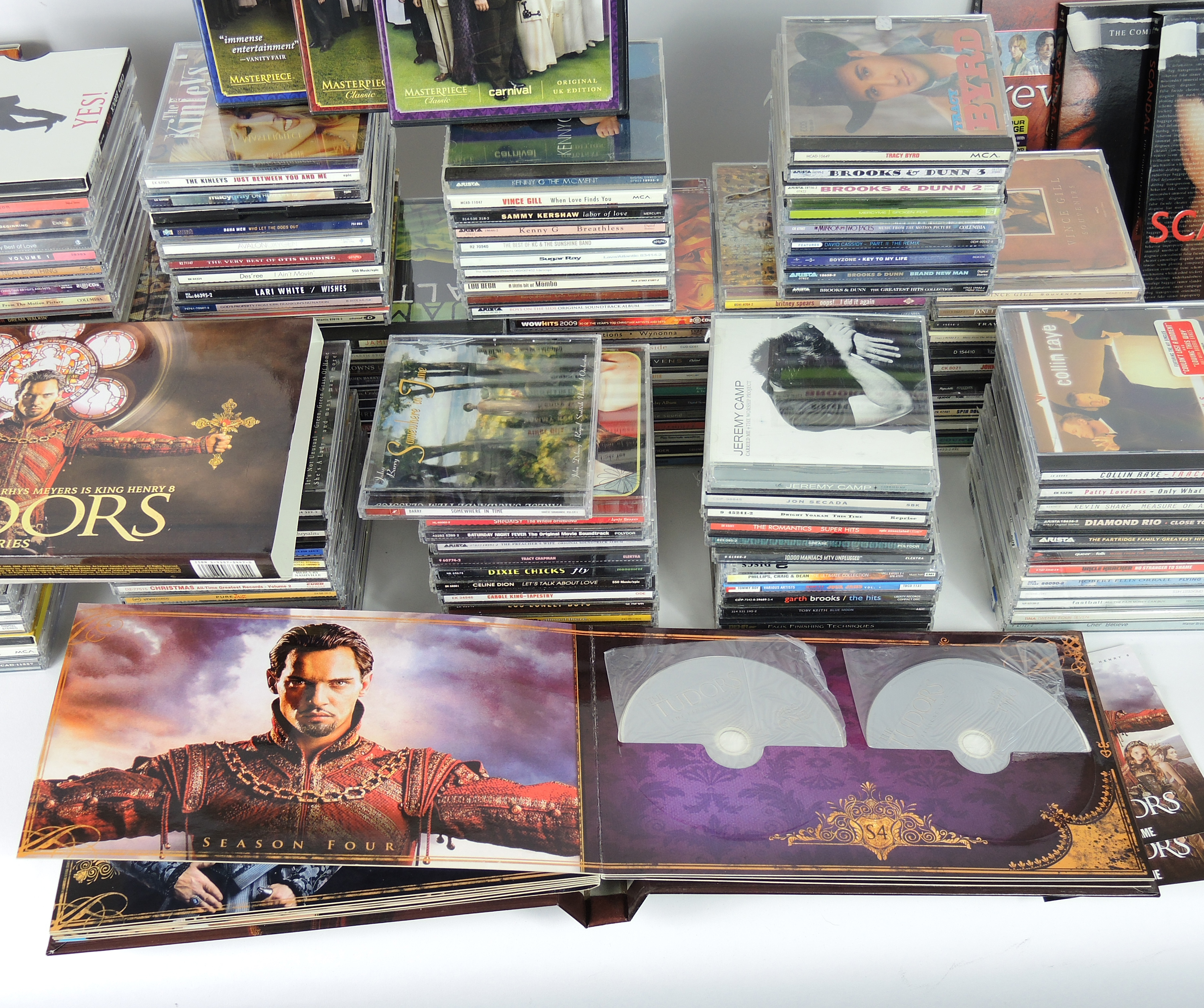 Music CDs, "Downton Abbey" Season 1-3, "Scandal" and other TV Series DVDs