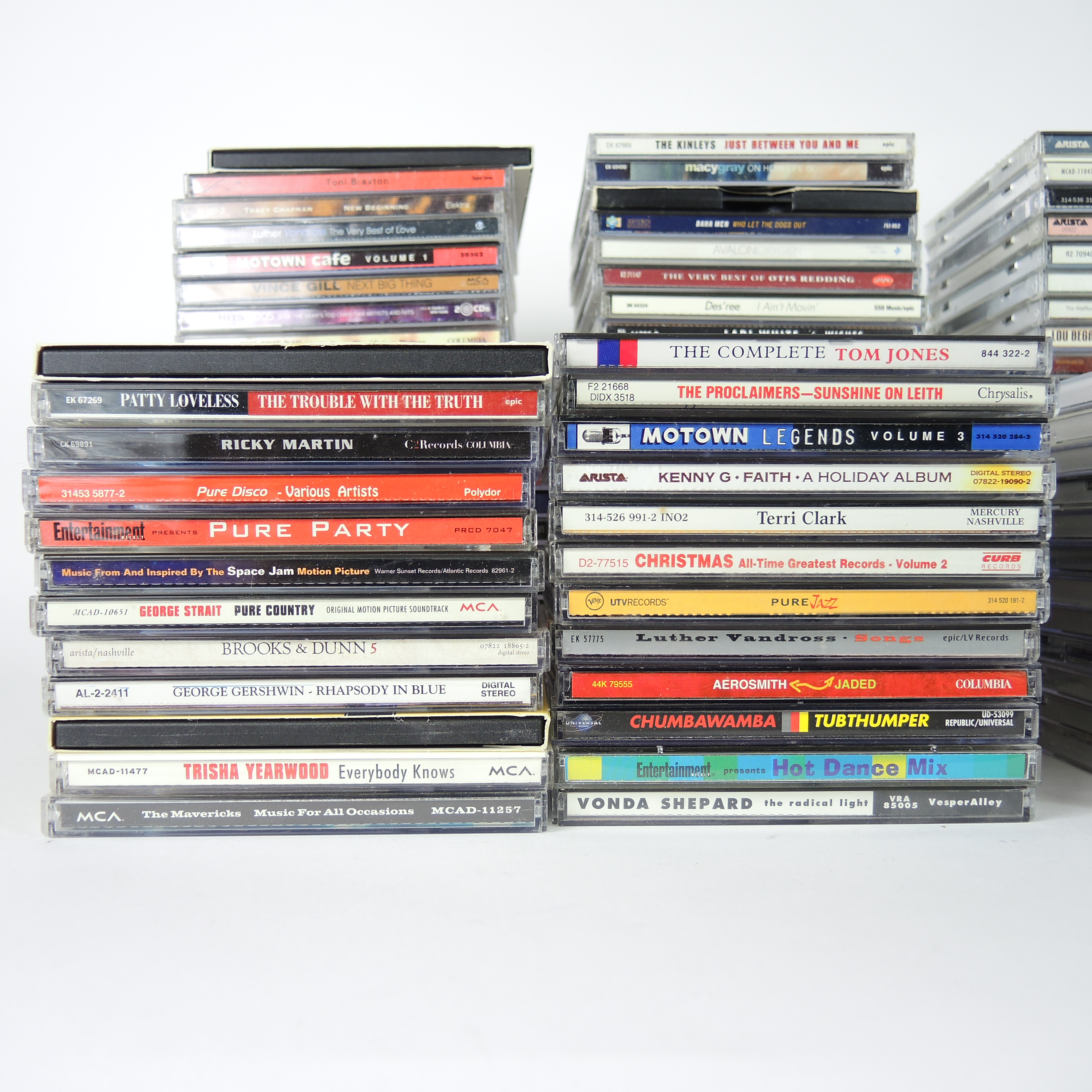 Music CDs, "Downton Abbey" Season 1-3, "Scandal" and other TV Series DVDs