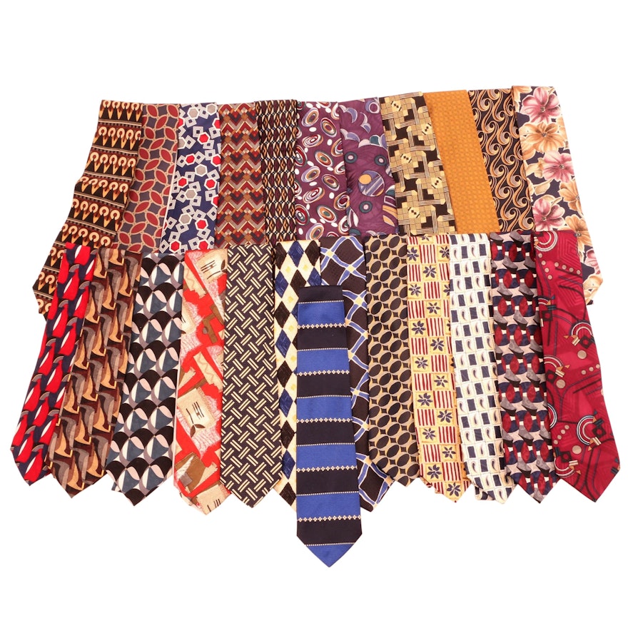 Tom James, Ziggurat by Mulberry Neckwear, Cezani and Other Silk Neckties