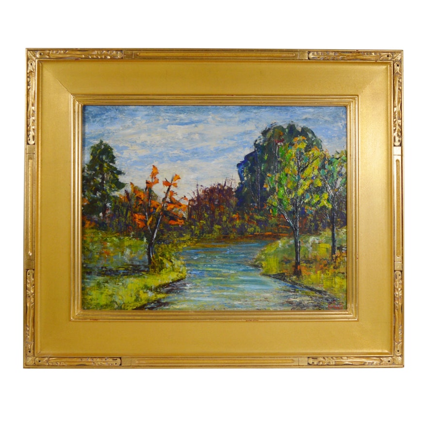 Gillis Impressionist Landscape Oil Painting