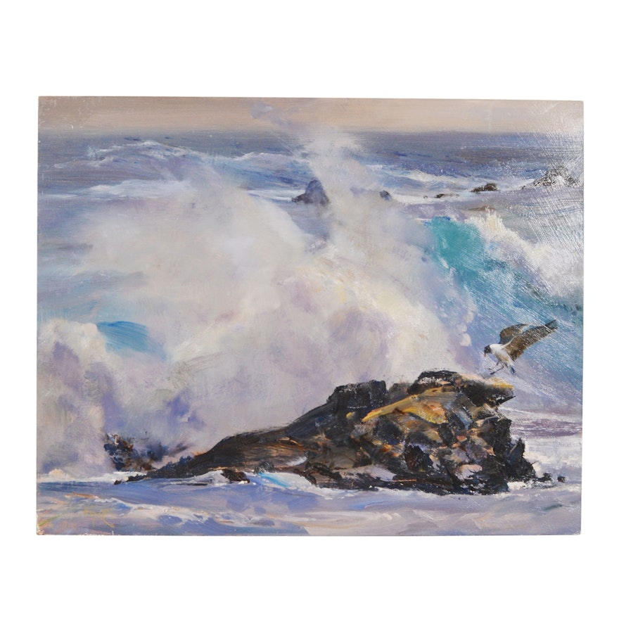 Wesley Kime Oil Painting "Seascape"