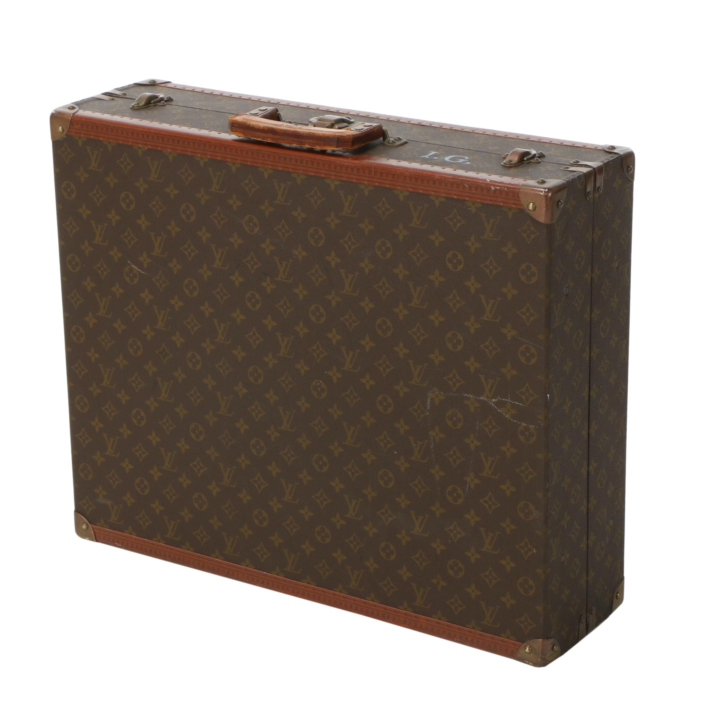 Louis Vuitton Monogram Canvas Hardside Garment Case, 1970s Vintage