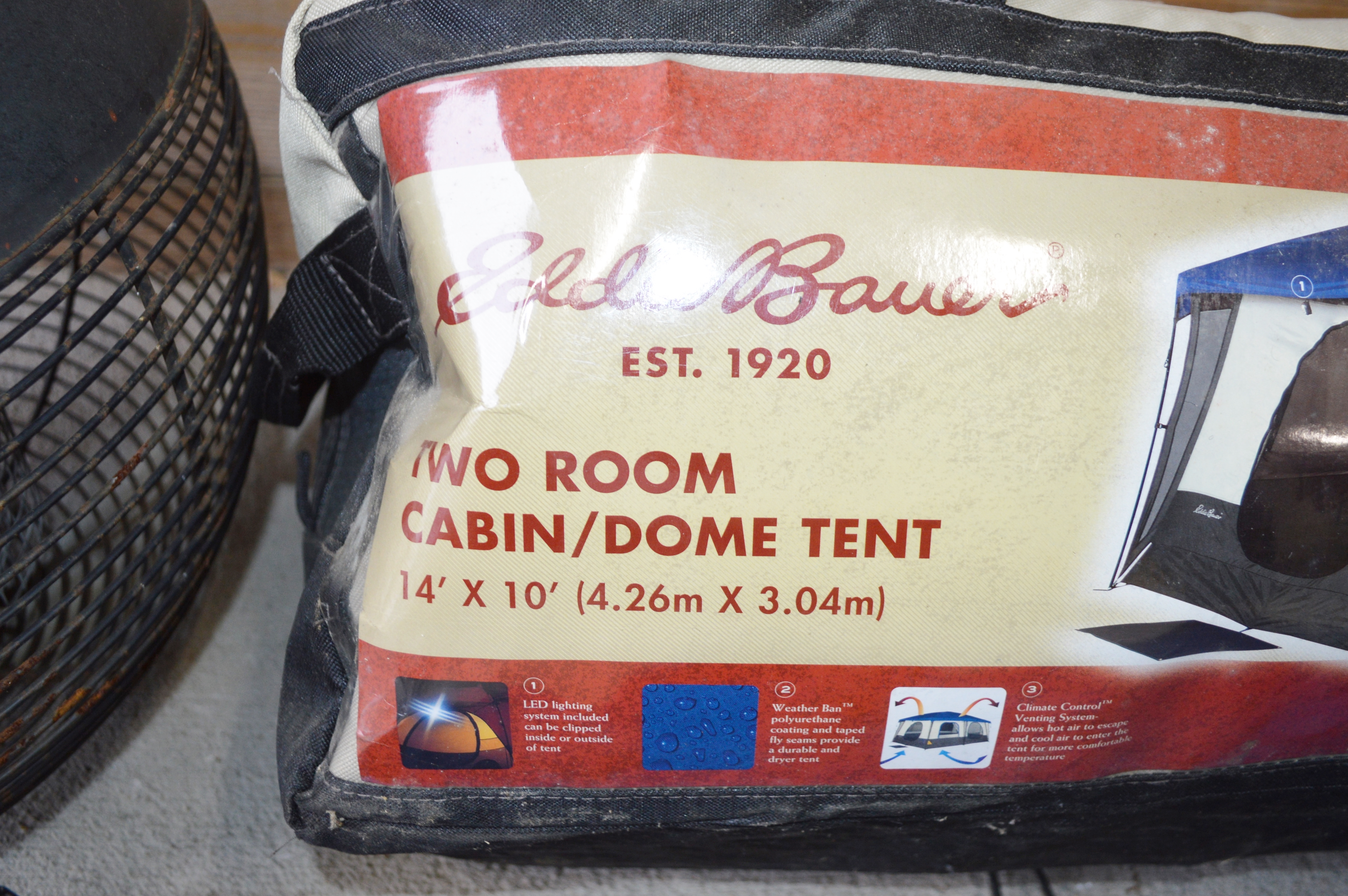 Eddie Bauer 10'x 14' Two Room Cabin/Dome Tent and Weber Insect Electrocutor