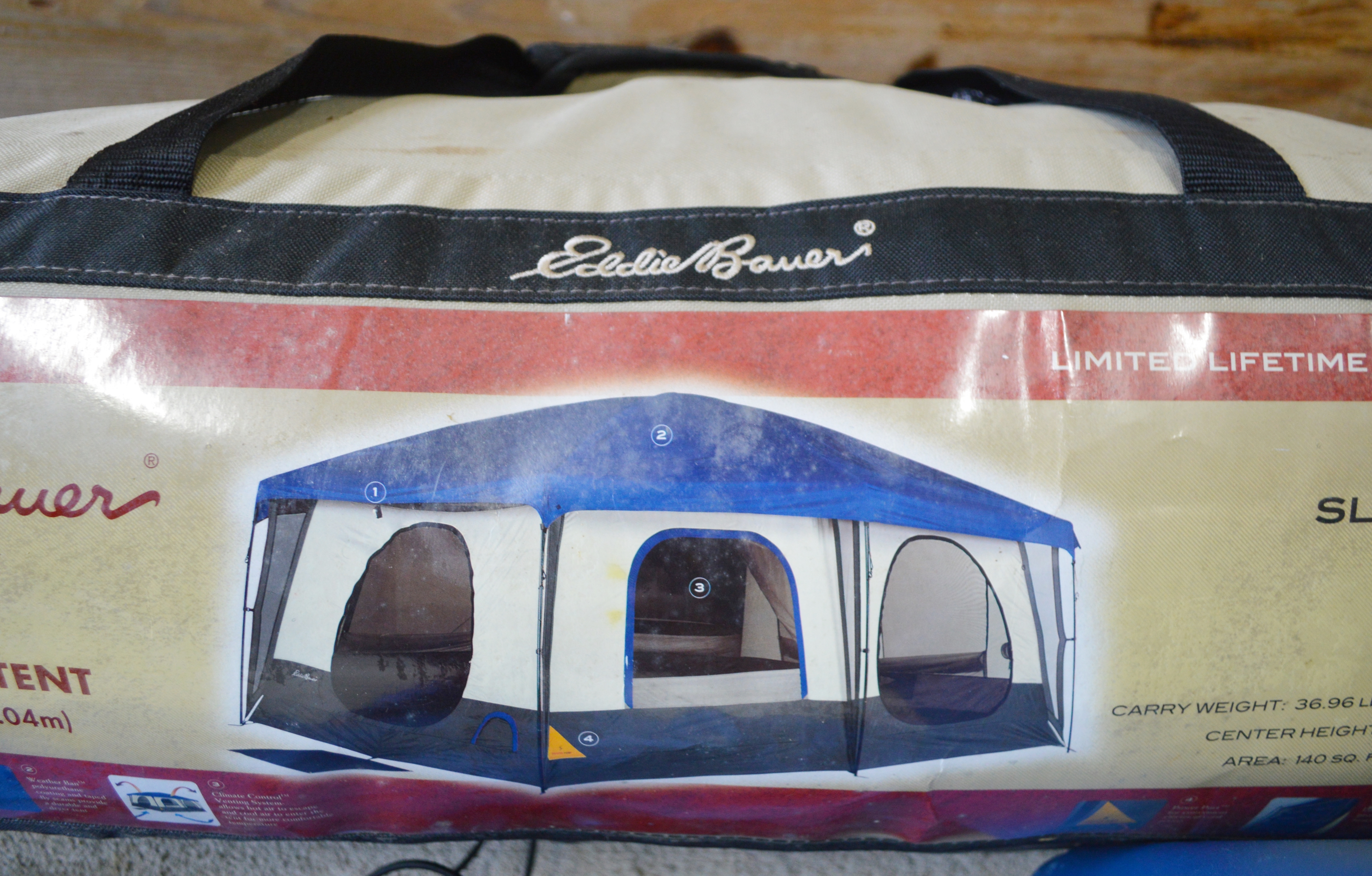 Eddie Bauer 10'x 14' Two Room Cabin/Dome Tent and Weber Insect Electrocutor