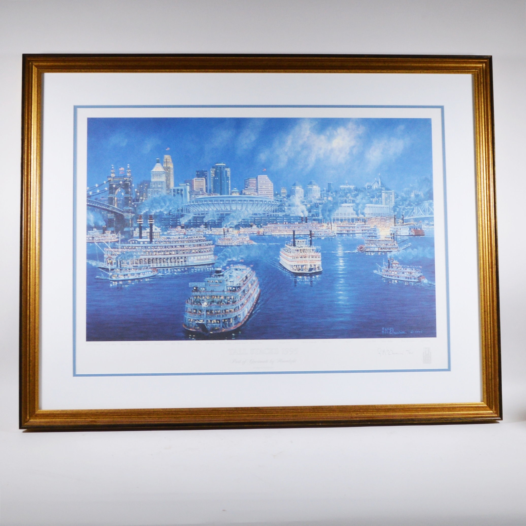 Frank McElwain Lithograph "Tall Stacks 1995"