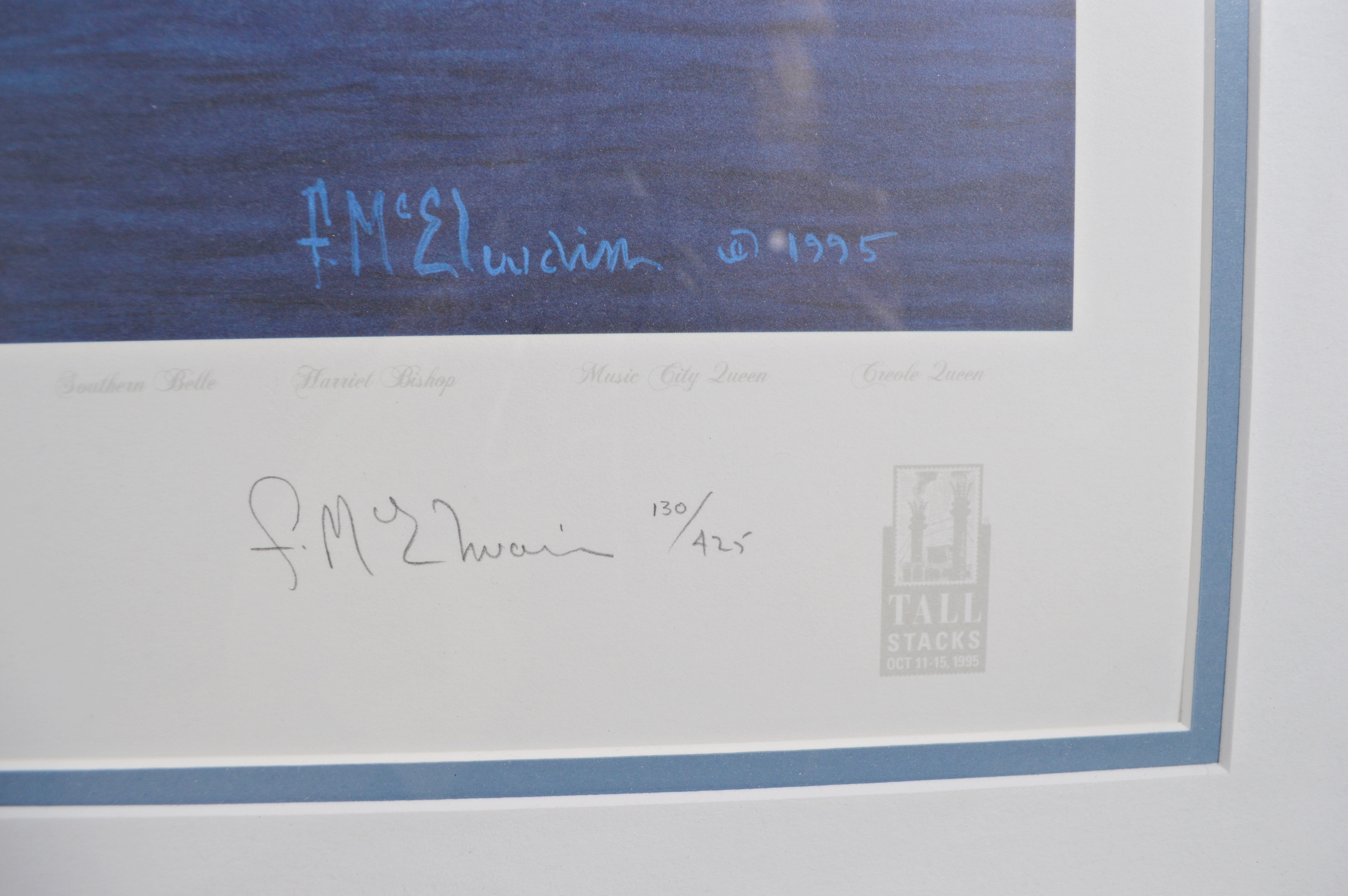 Frank McElwain Lithograph "Tall Stacks 1995"