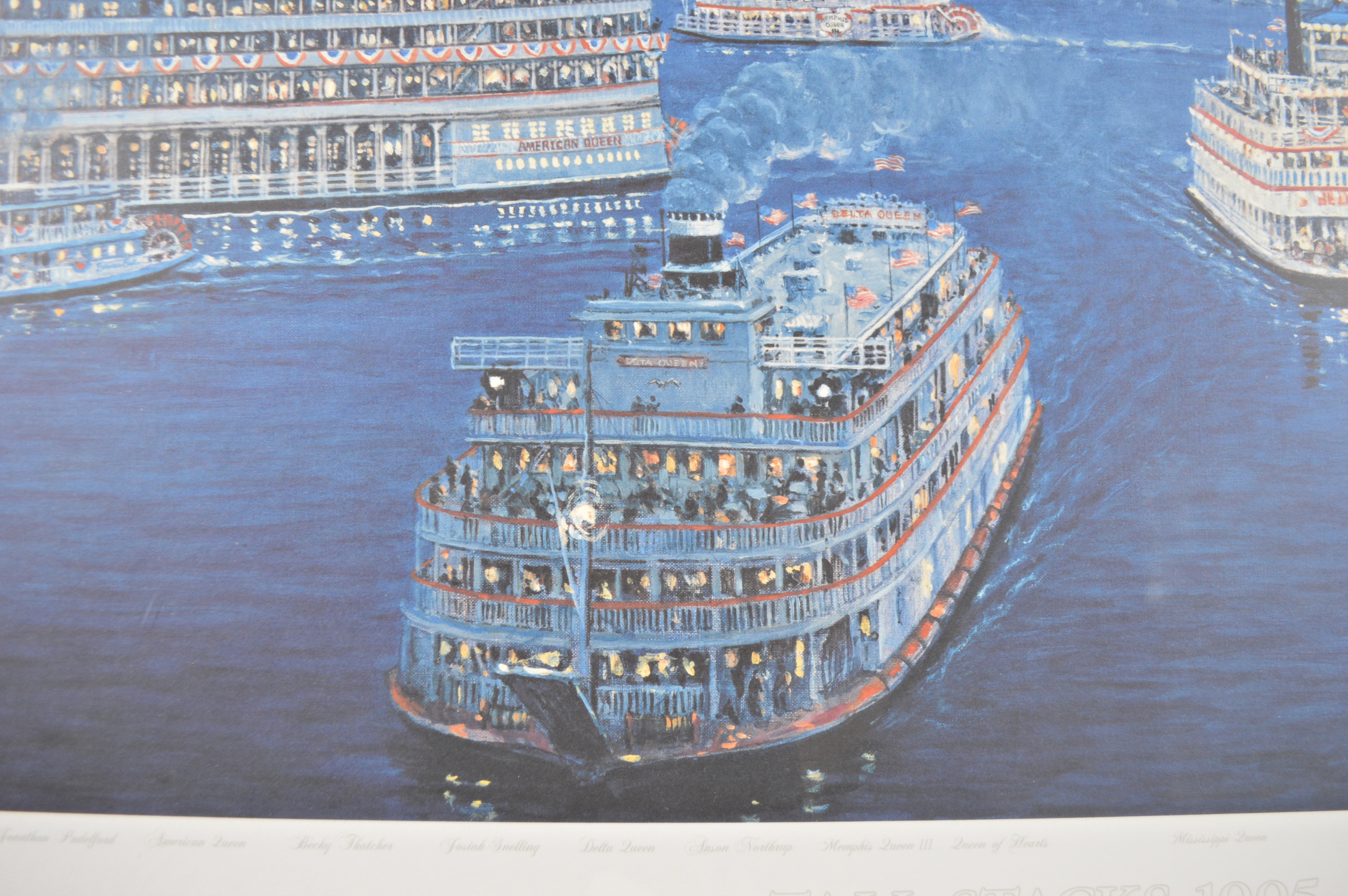 Frank McElwain Lithograph "Tall Stacks 1995"