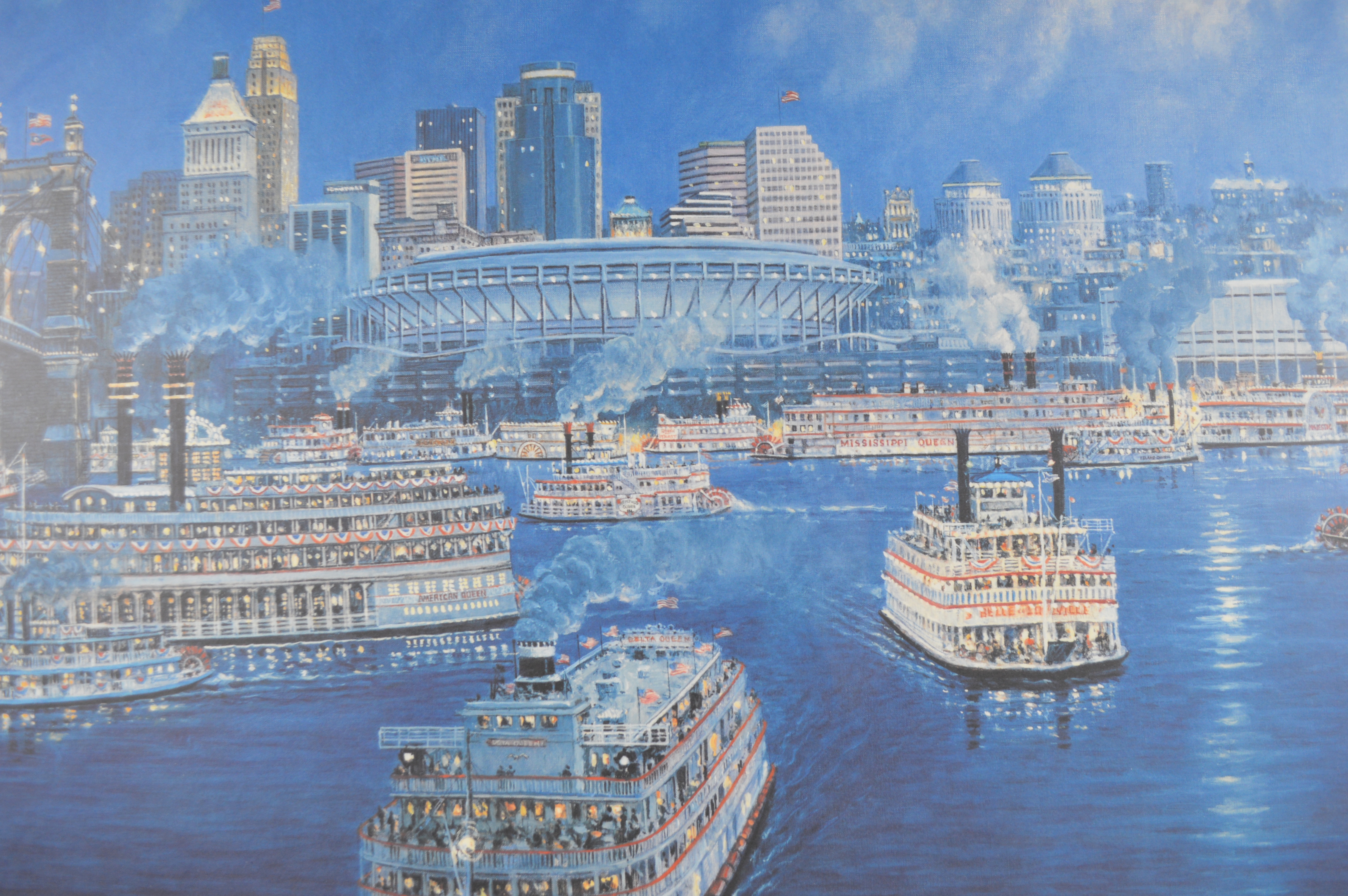 Frank McElwain Lithograph "Tall Stacks 1995"