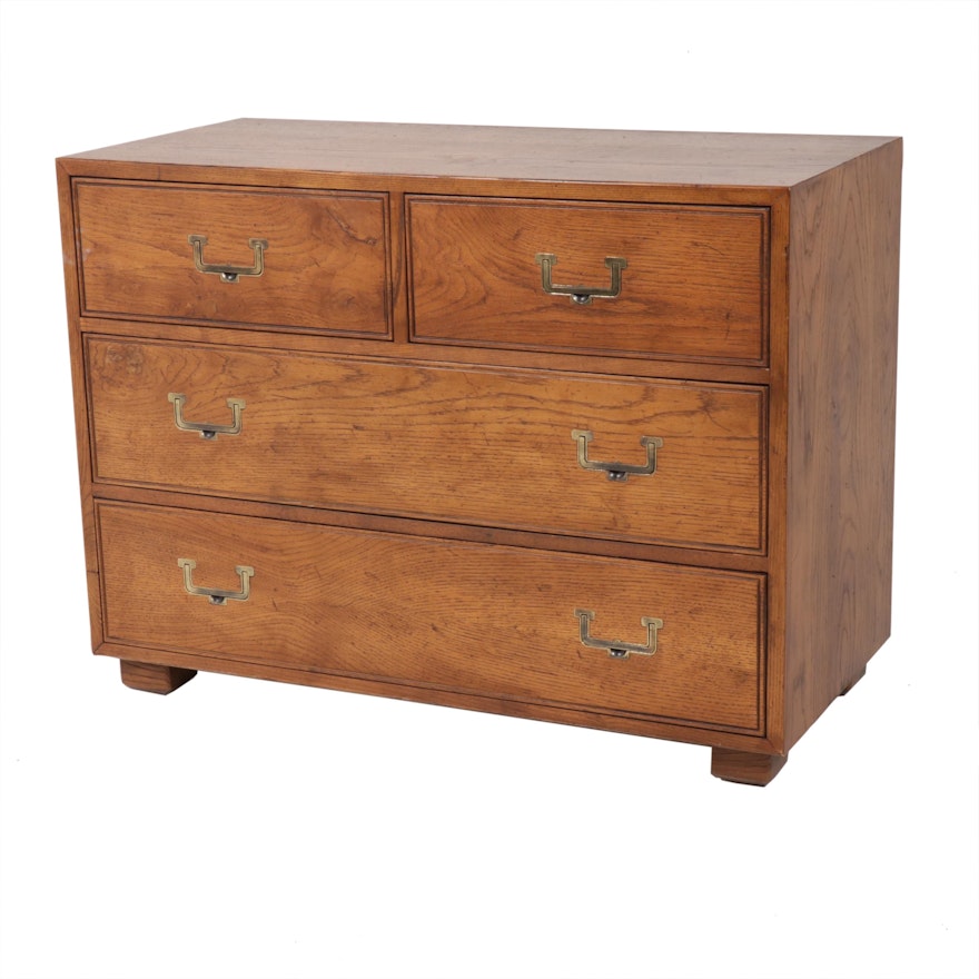 Henredon "Artefacts" Oak Campaign Style Dresser