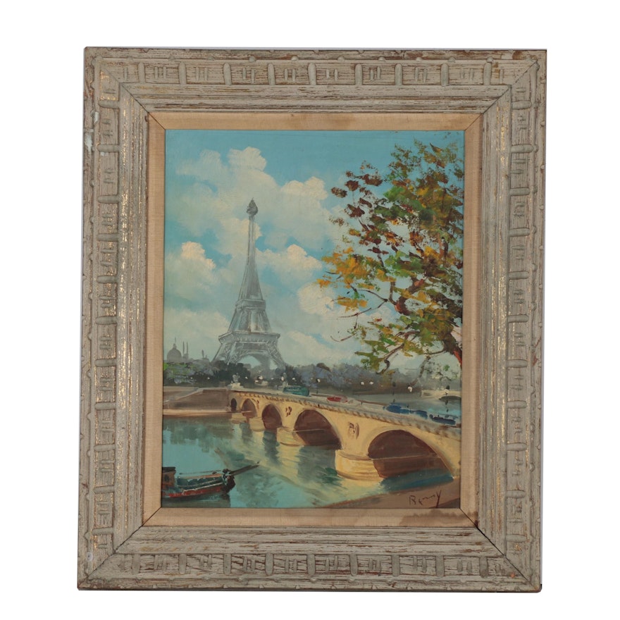 Parisian Cityscape Oil Painting