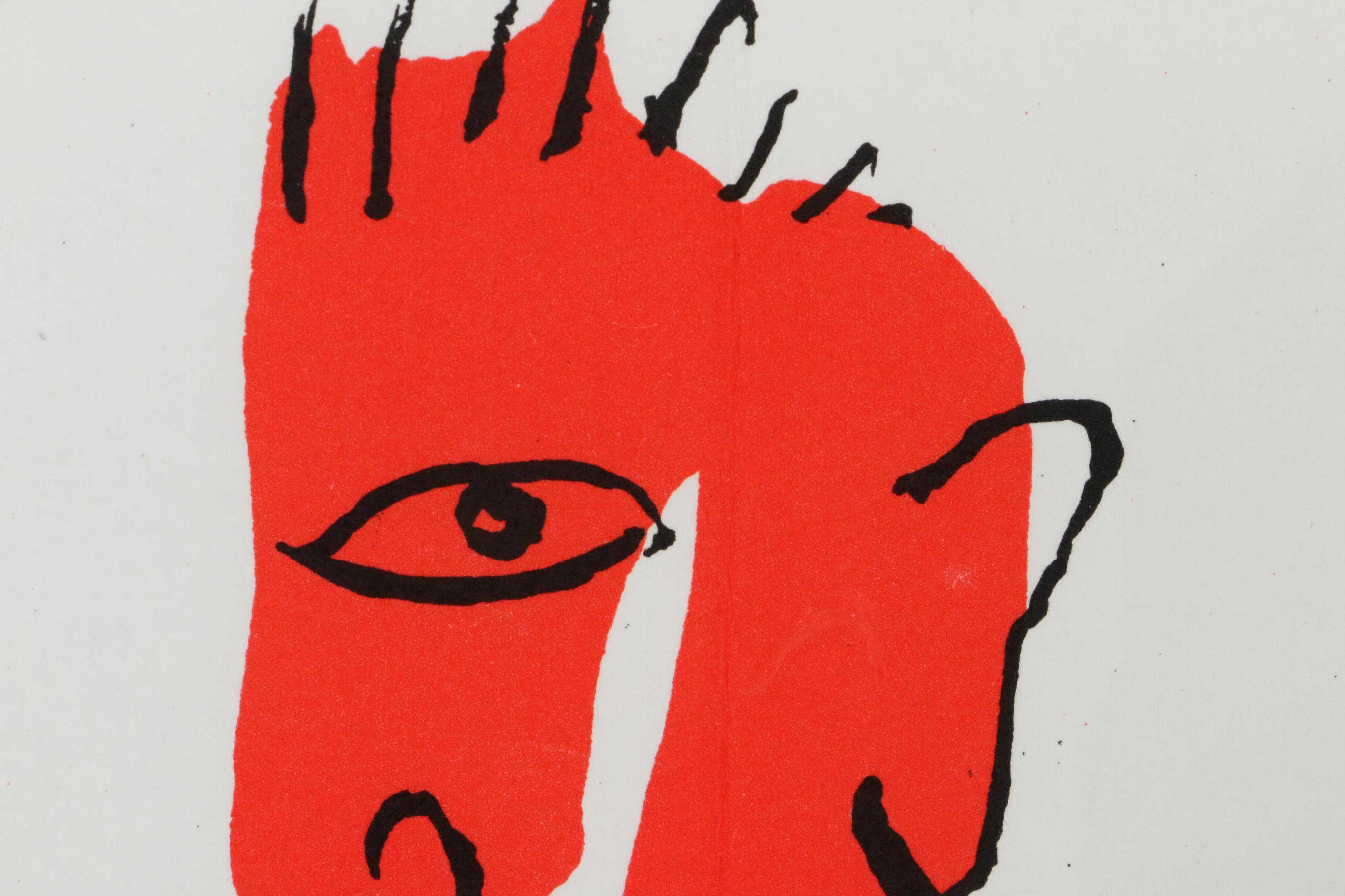 Alexander Calder Double-Page Color Lithograph for "Derrière le Miroir," 1966