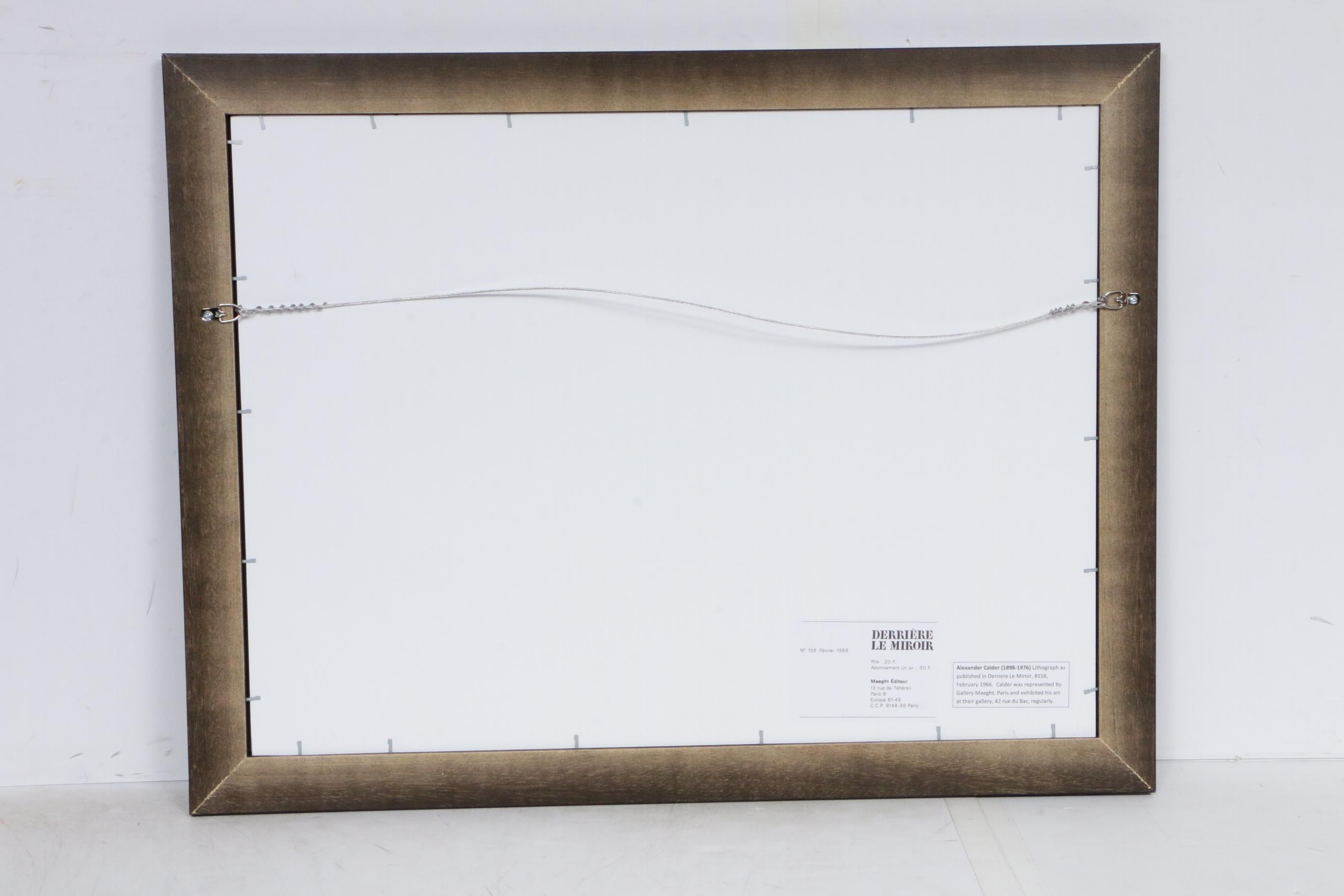 Alexander Calder Double-Page Color Lithograph for "Derrière le Miroir," 1966