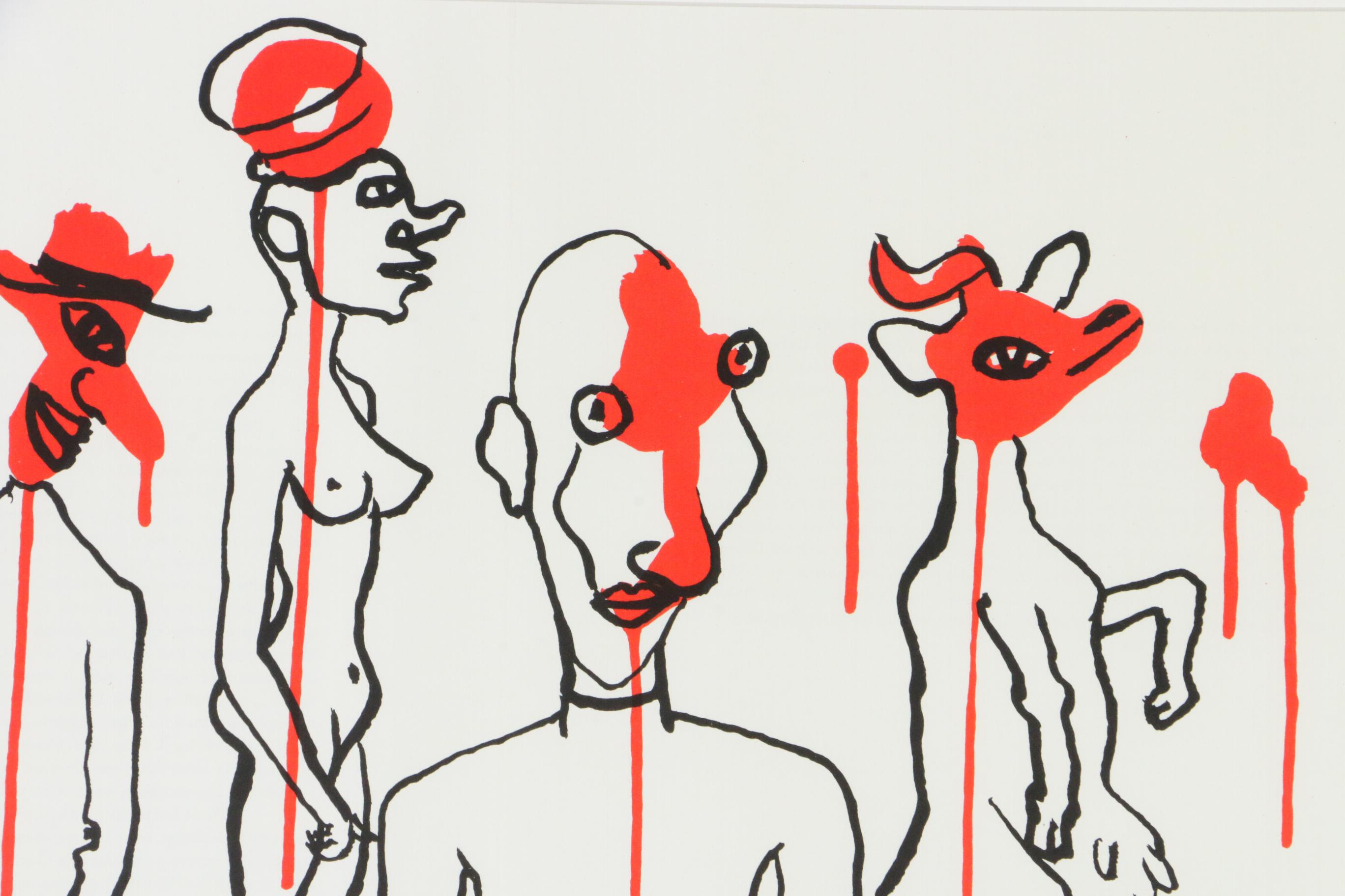 Alexander Calder Double-Page Color Lithograph for "Derrière le Miroir," 1966