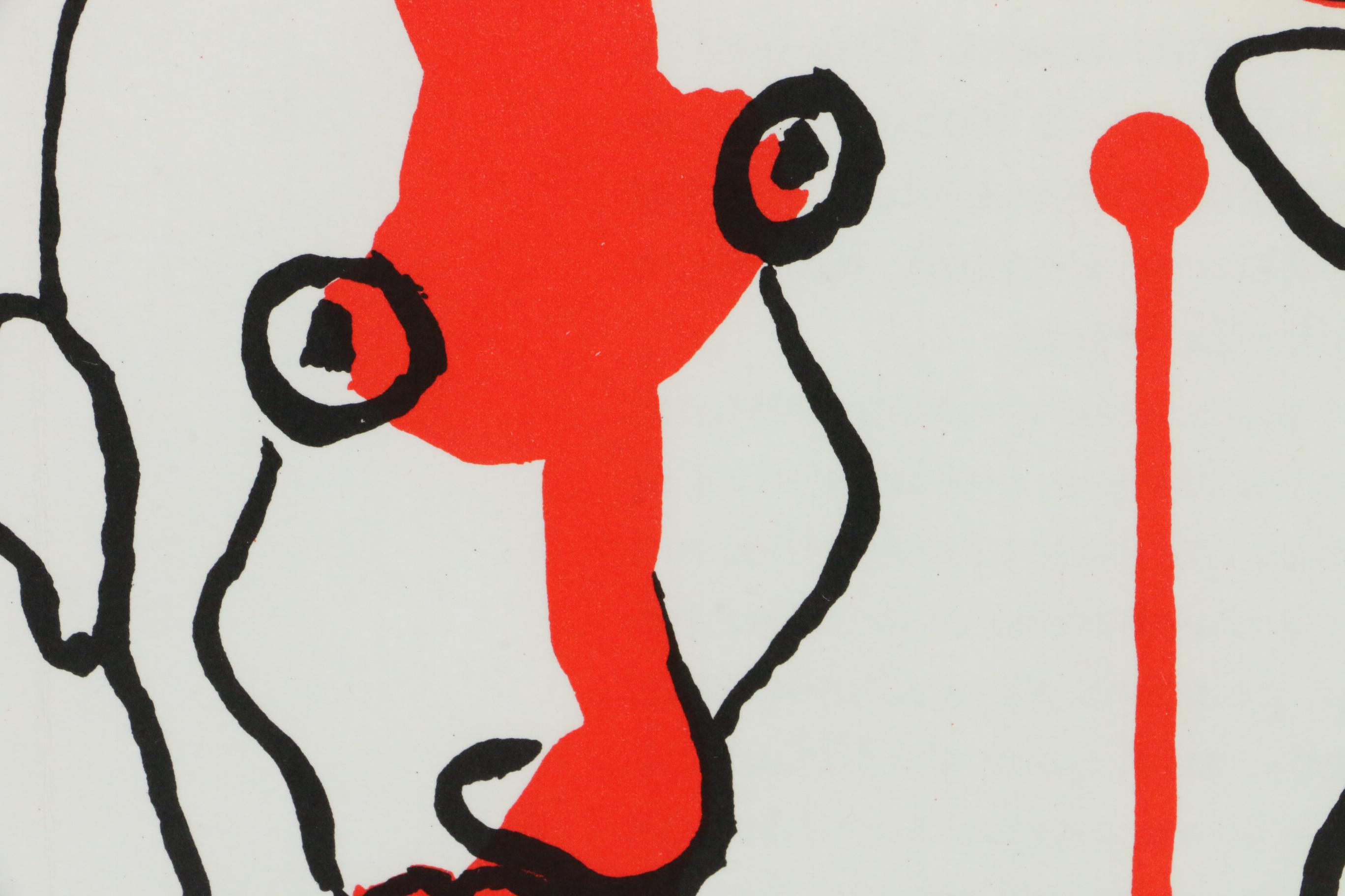 Alexander Calder Double-Page Color Lithograph for "Derrière le Miroir," 1966