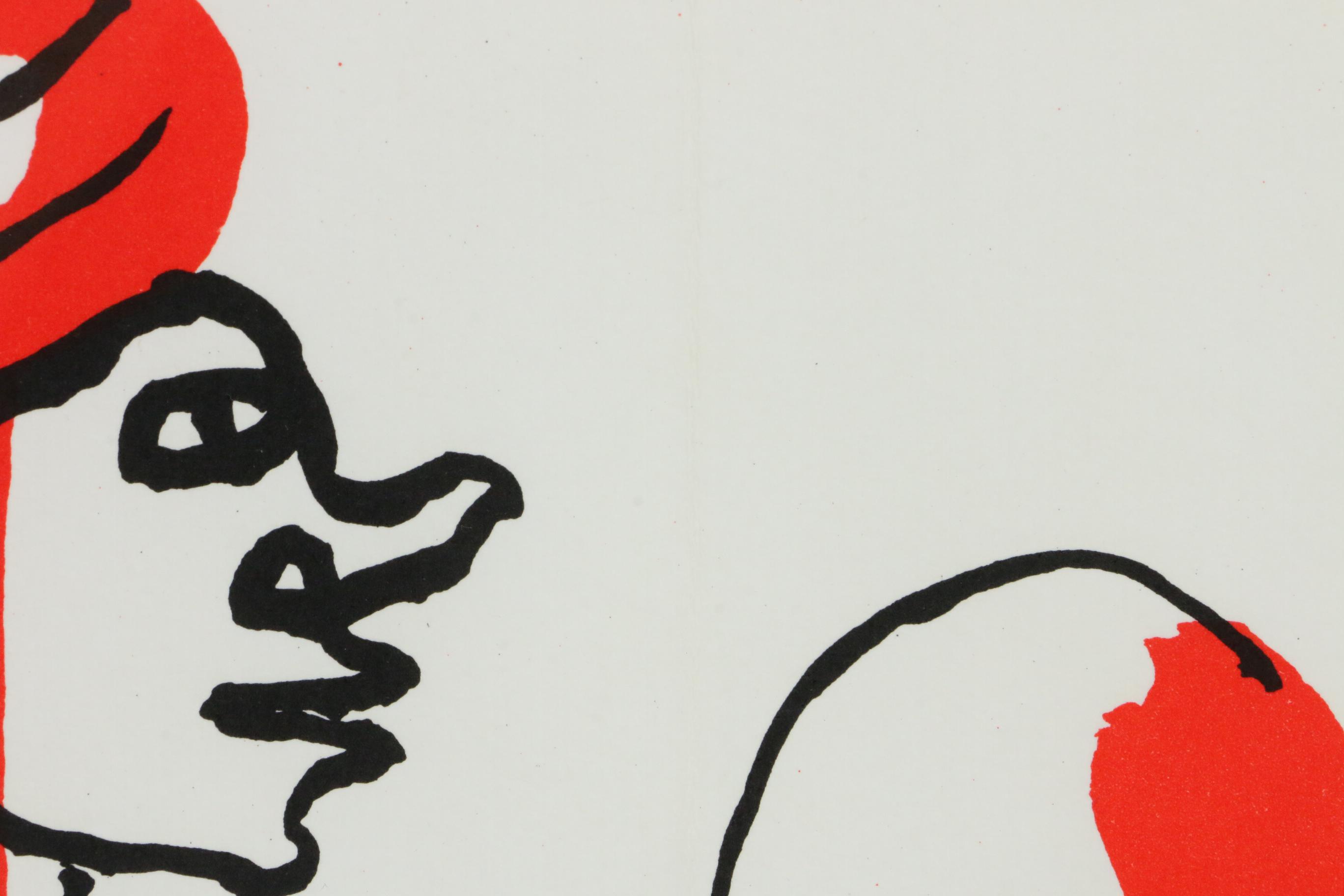Alexander Calder Double-Page Color Lithograph for "Derrière le Miroir," 1966