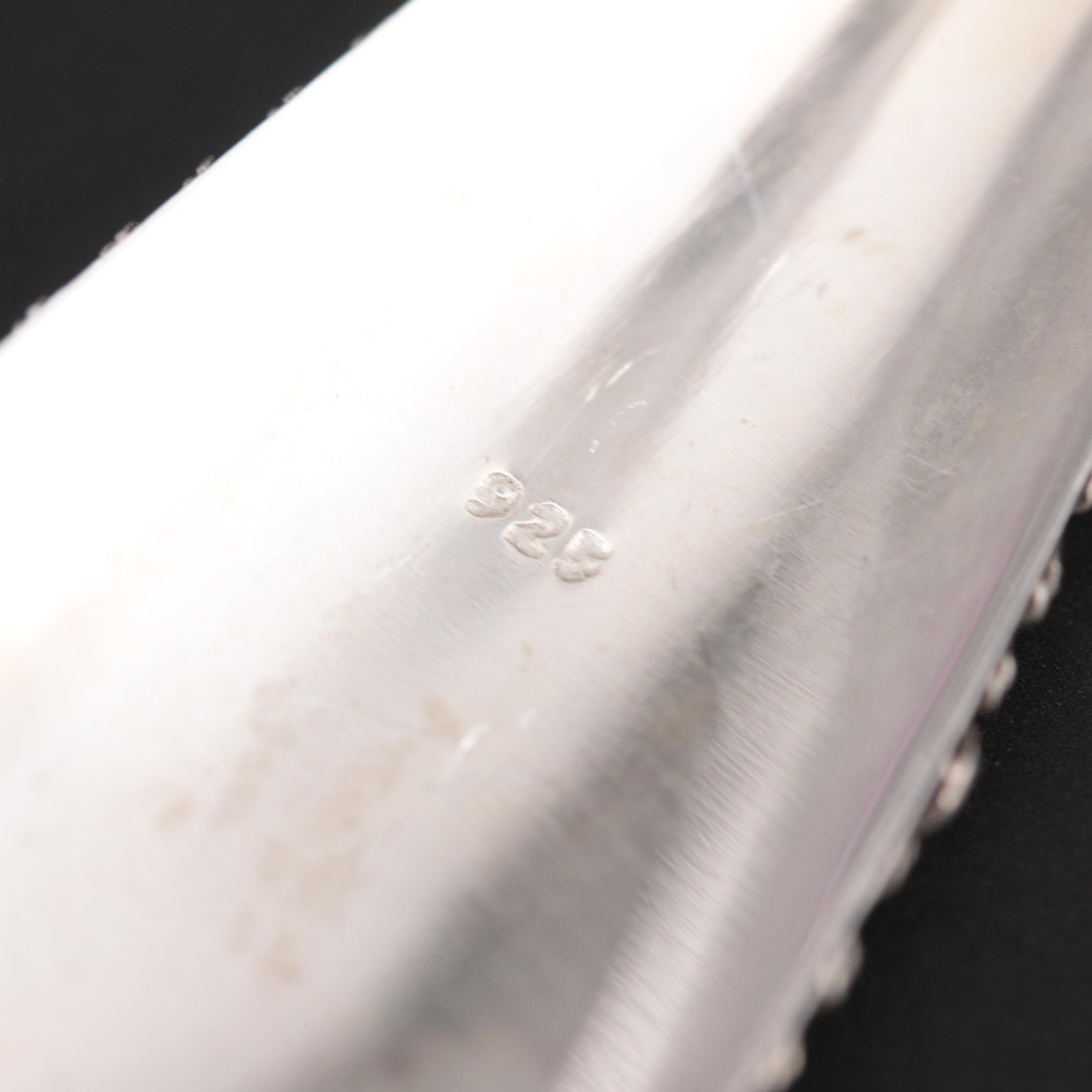 Sterling Silver Braided Wire Dangle Earrings