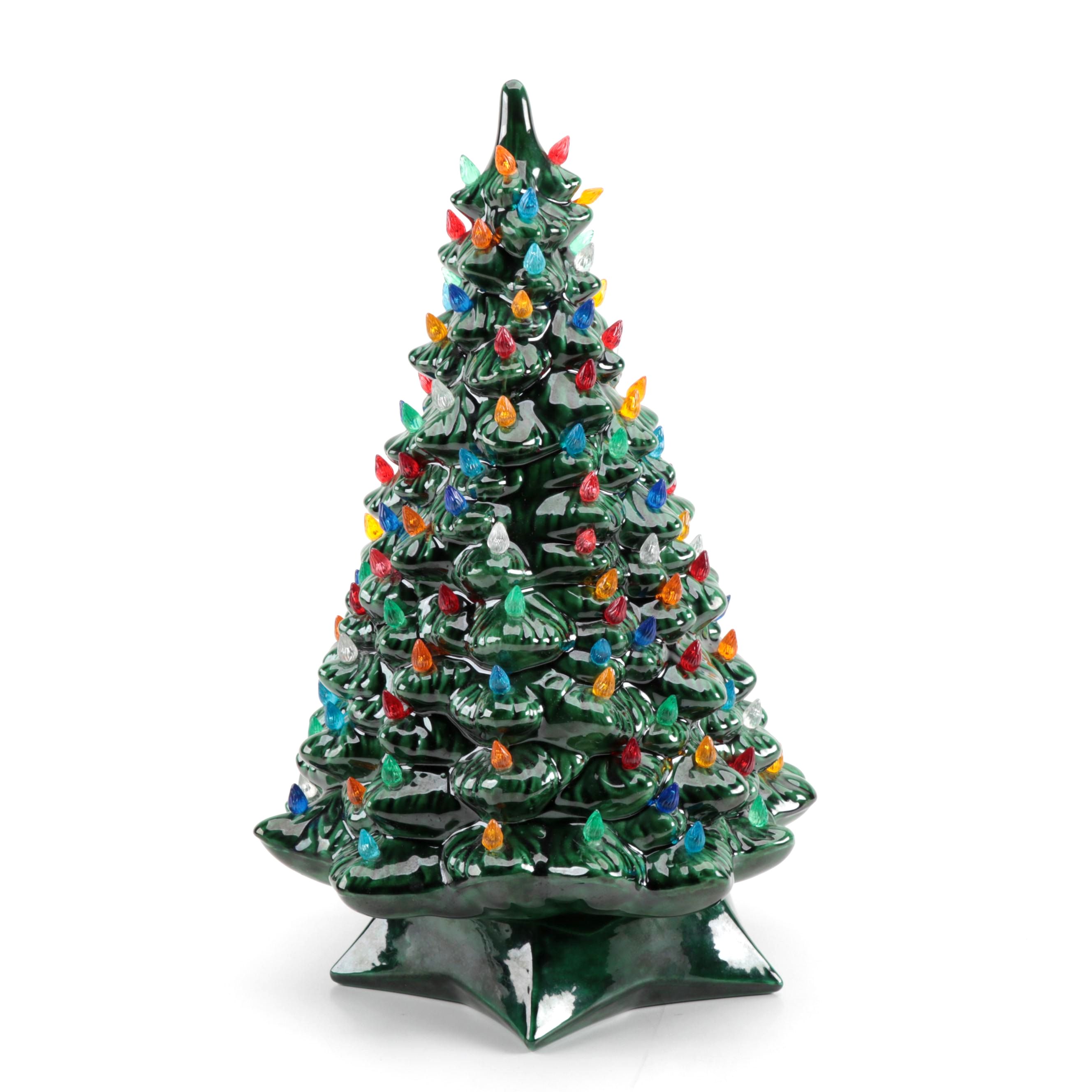 Holland Mold Illuminated Ceramic Christmas Tree