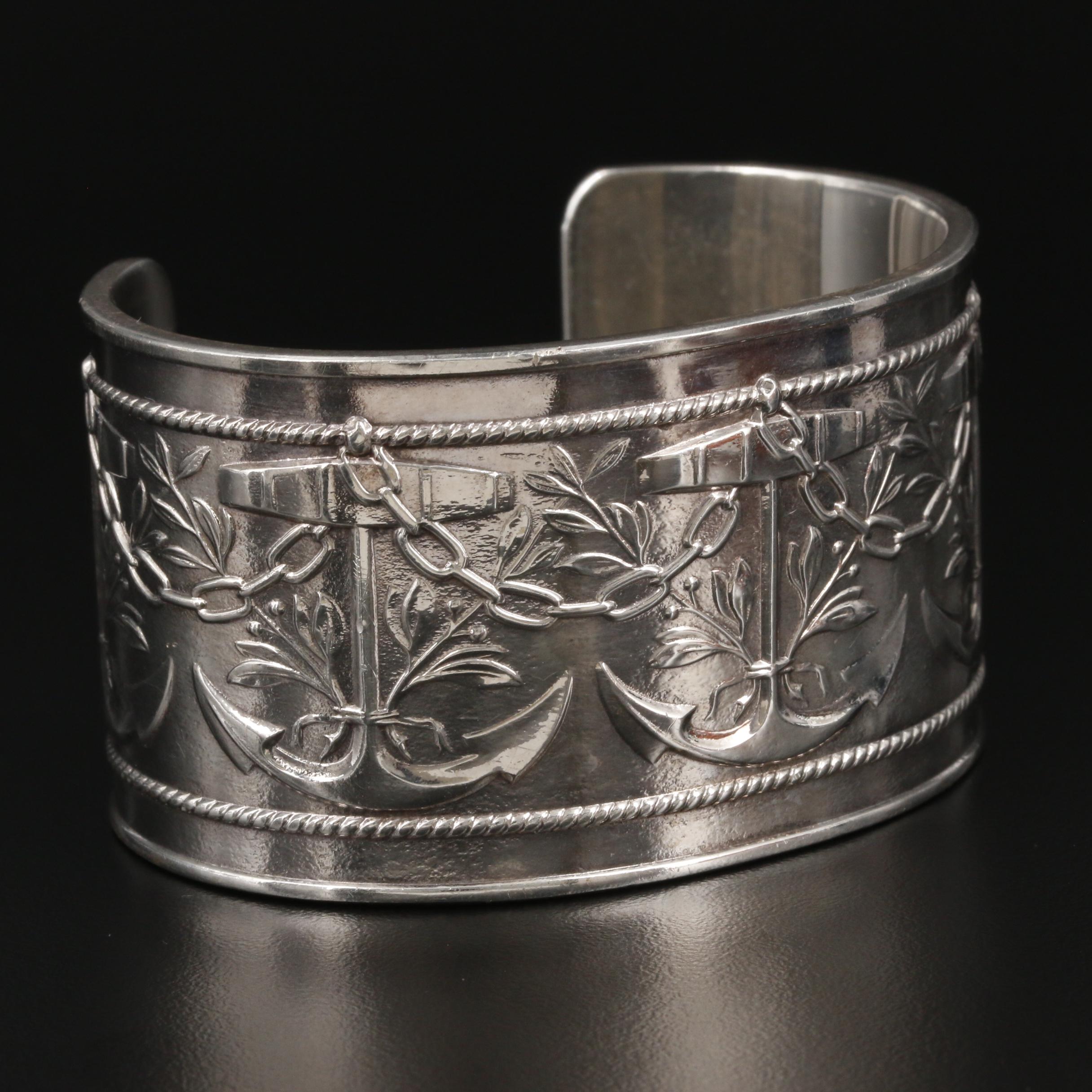 Vintage Tiffany & Co. Anchor Cuff Bracelet