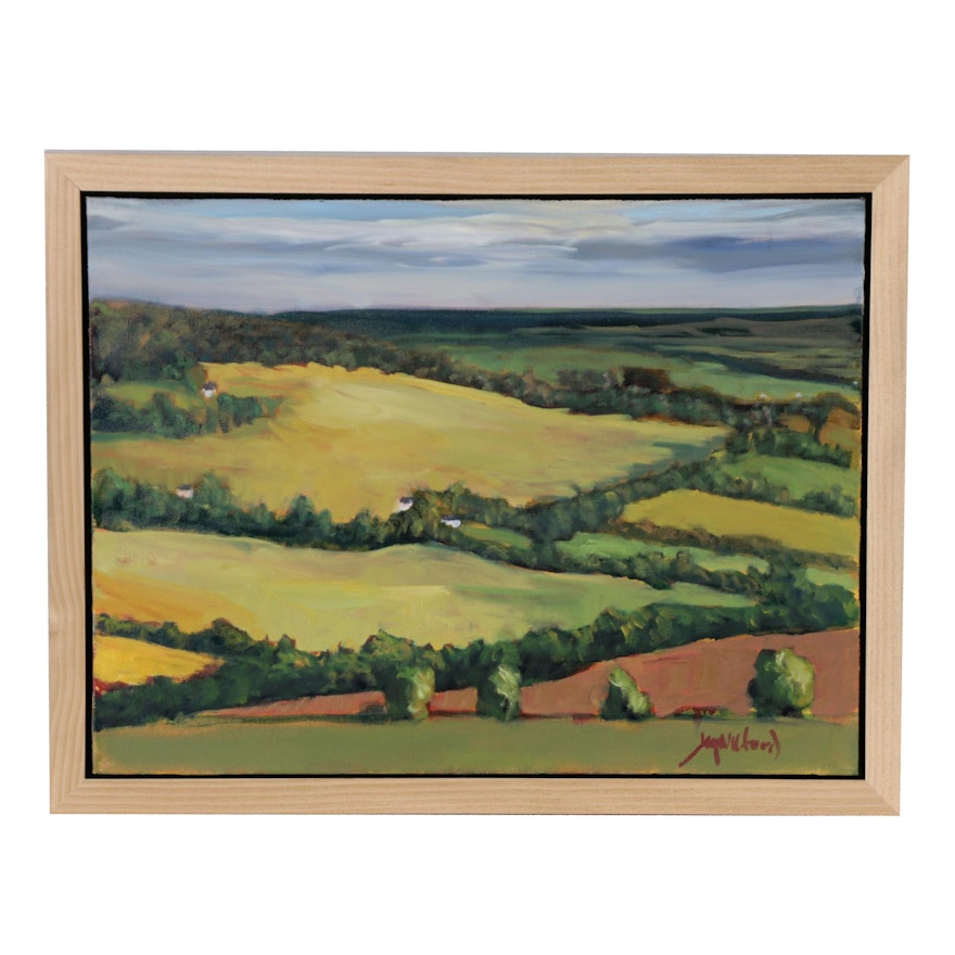 Jay Wilford Oil Painting "Rolling Farm Country"