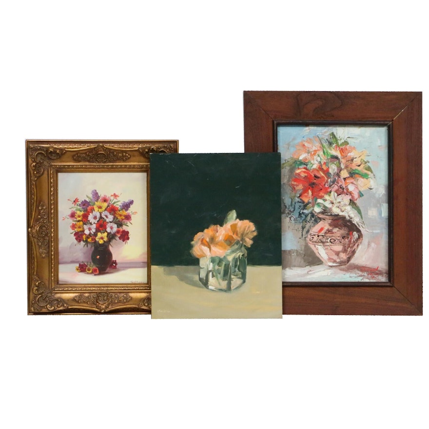 Floral Still Life Oil Paintings