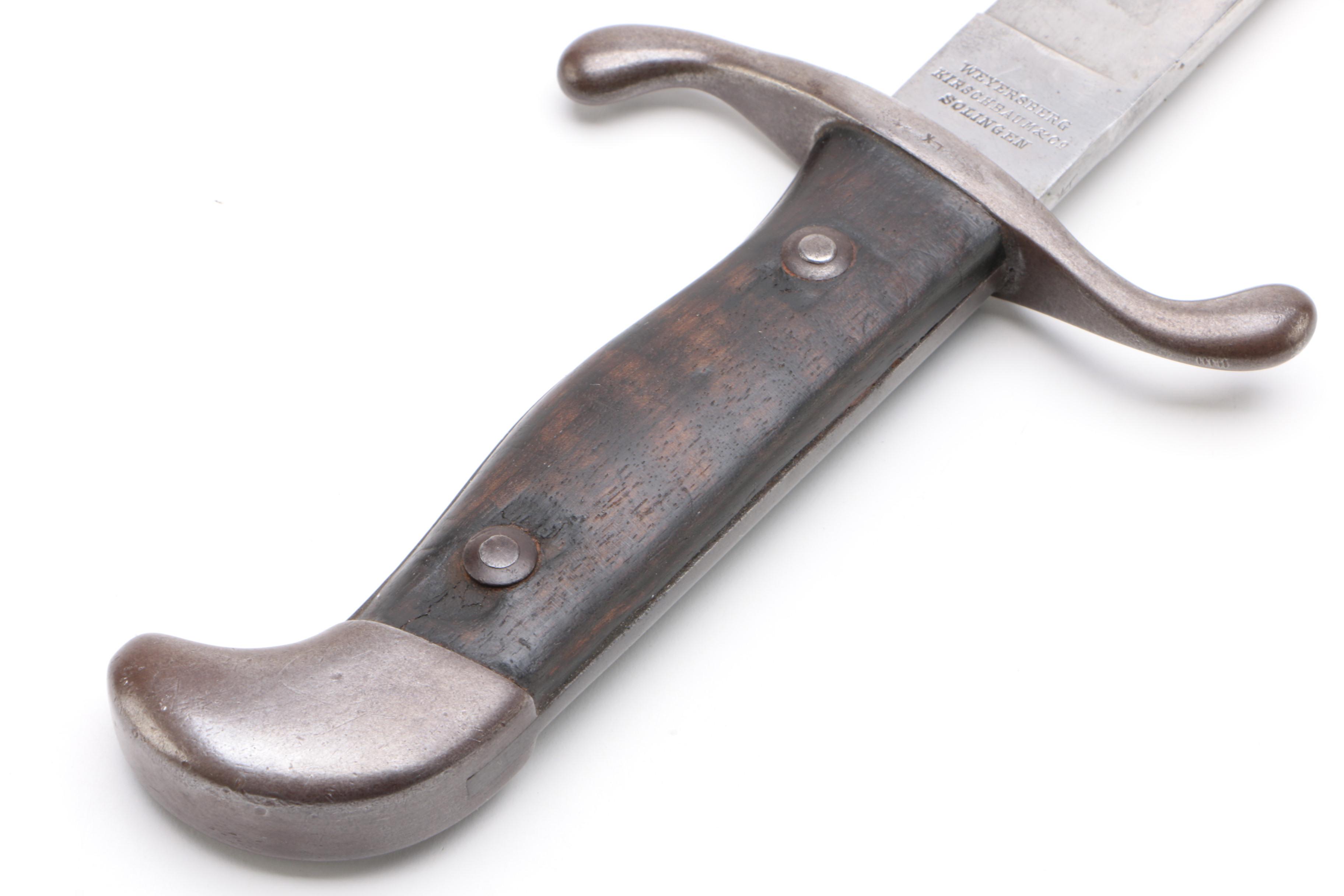 Argentine 1909 Bolo Machete Knife-Short Sword with Scabbard By Kirschbaum