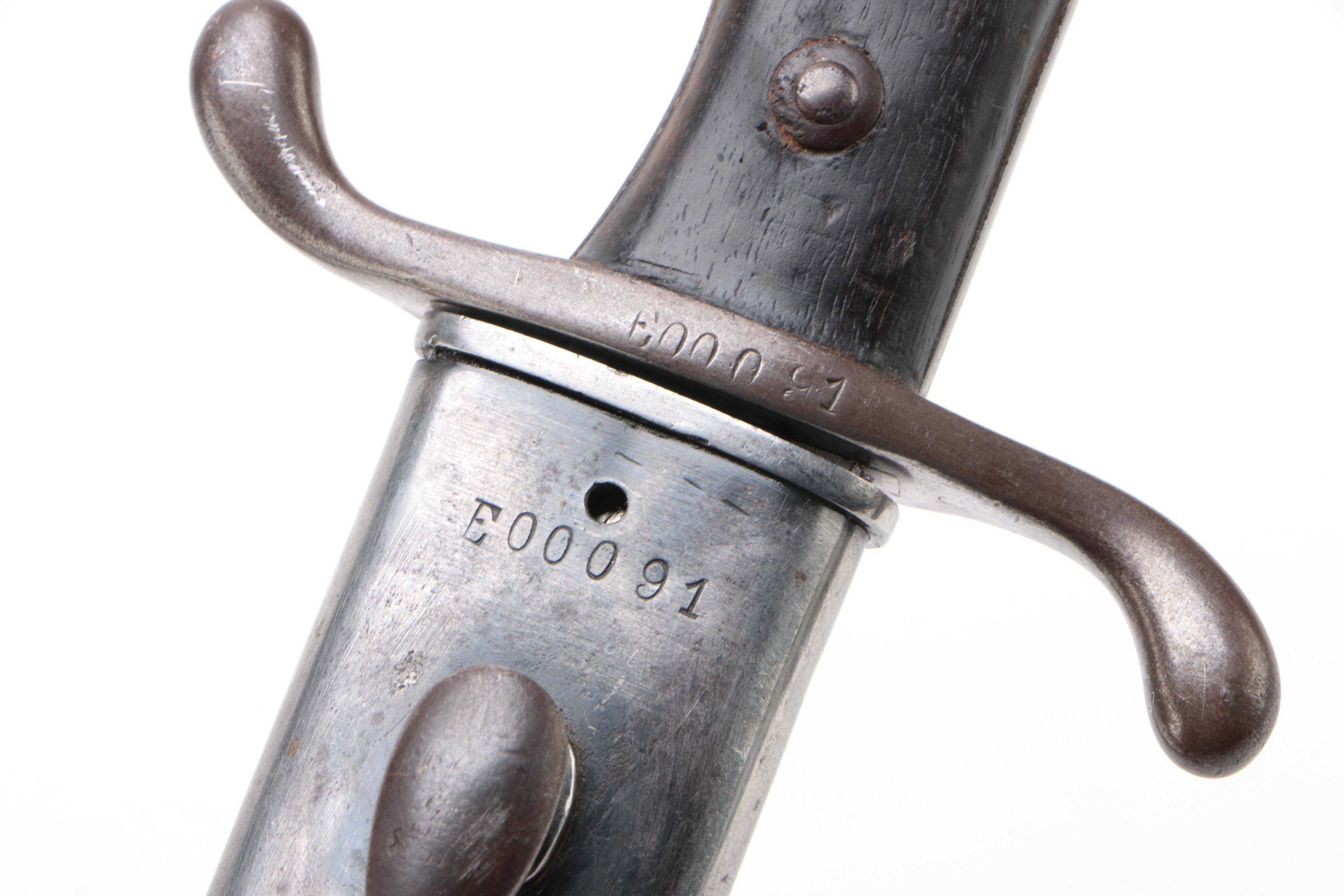 Argentine 1909 Bolo Machete Knife-Short Sword with Scabbard By Kirschbaum