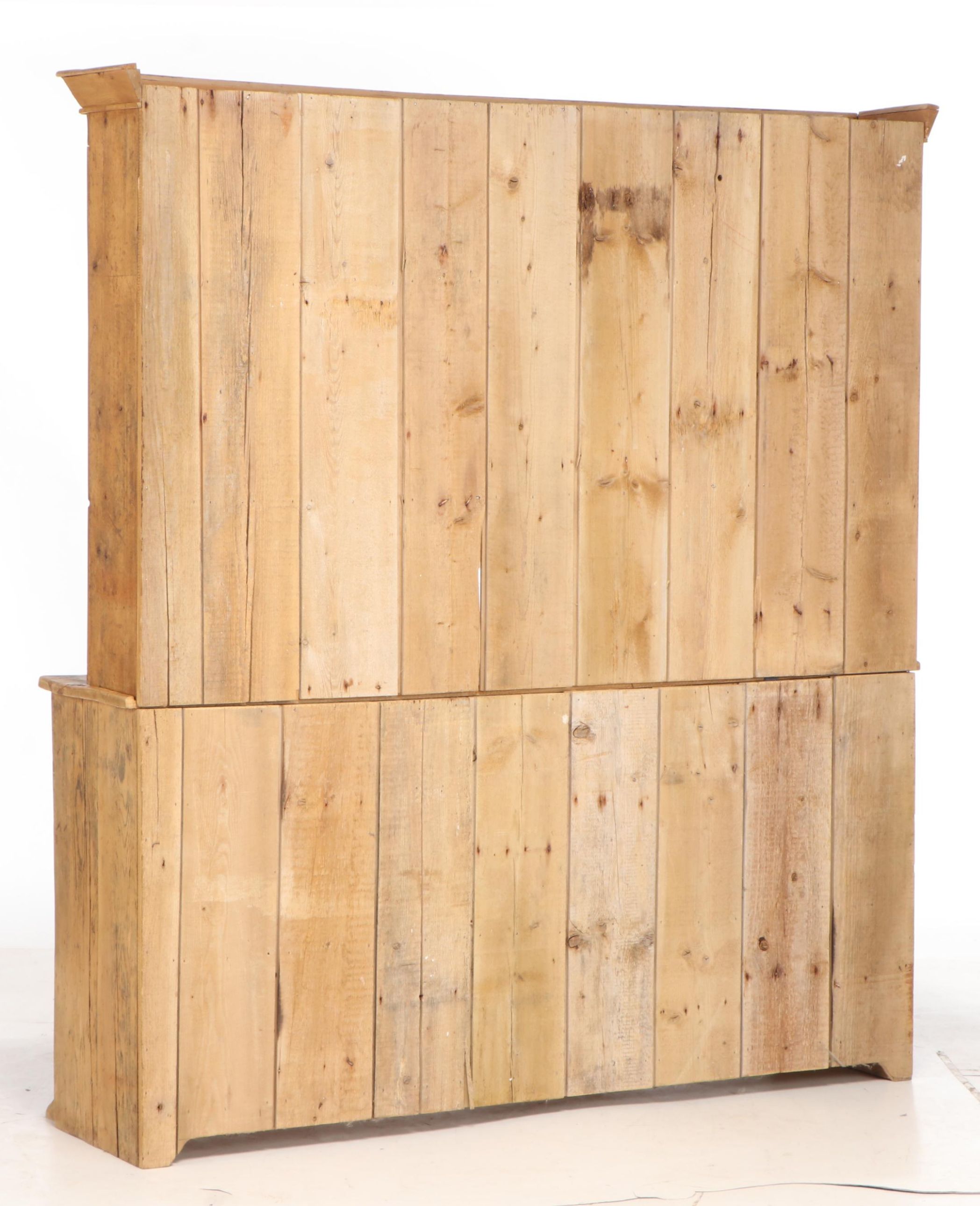 Provincial Pine Stepback Cupboard, 20th Century