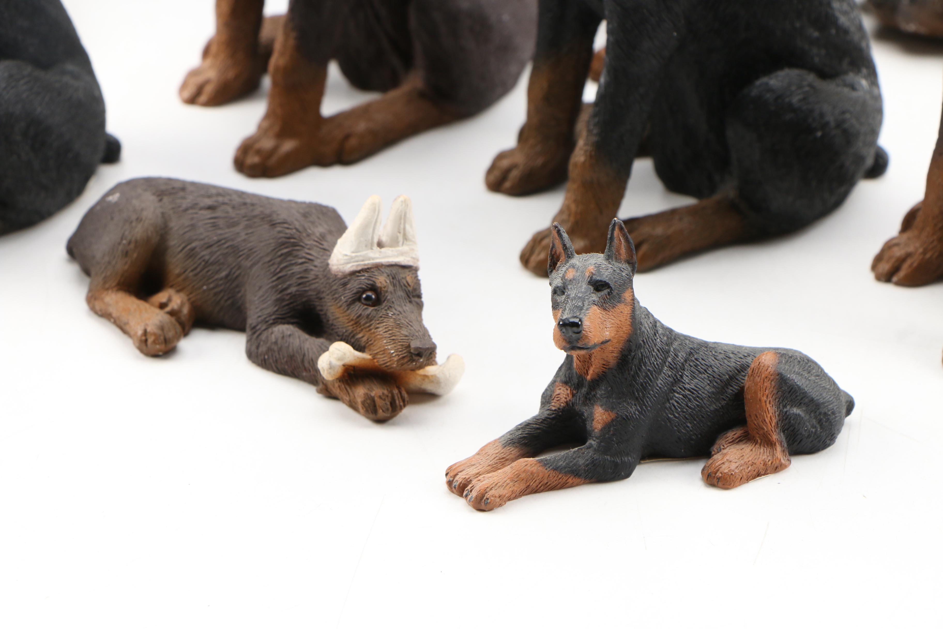 Doberman Pinscher Reference Books and Sandicast Resin Figurines