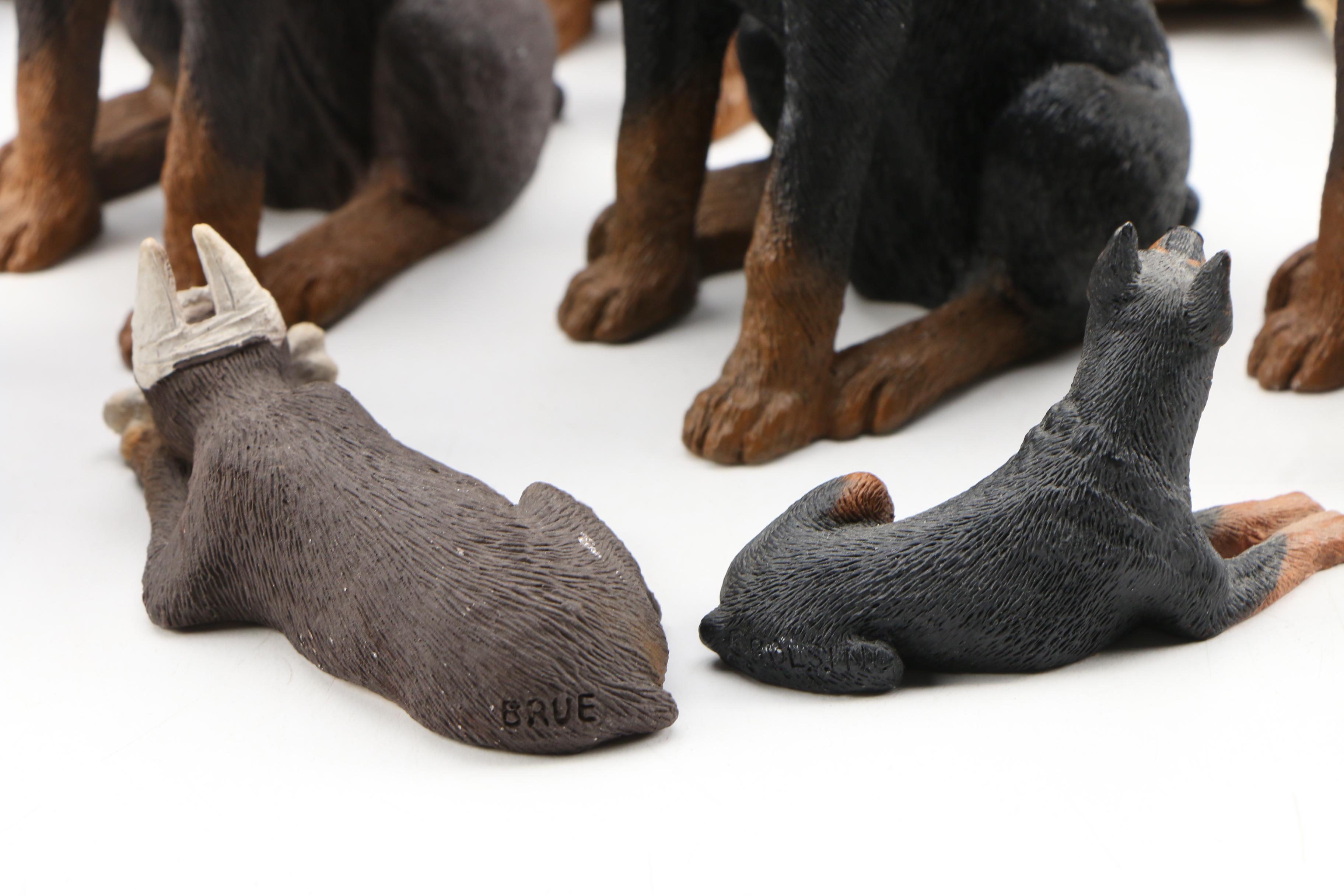 Doberman Pinscher Reference Books and Sandicast Resin Figurines