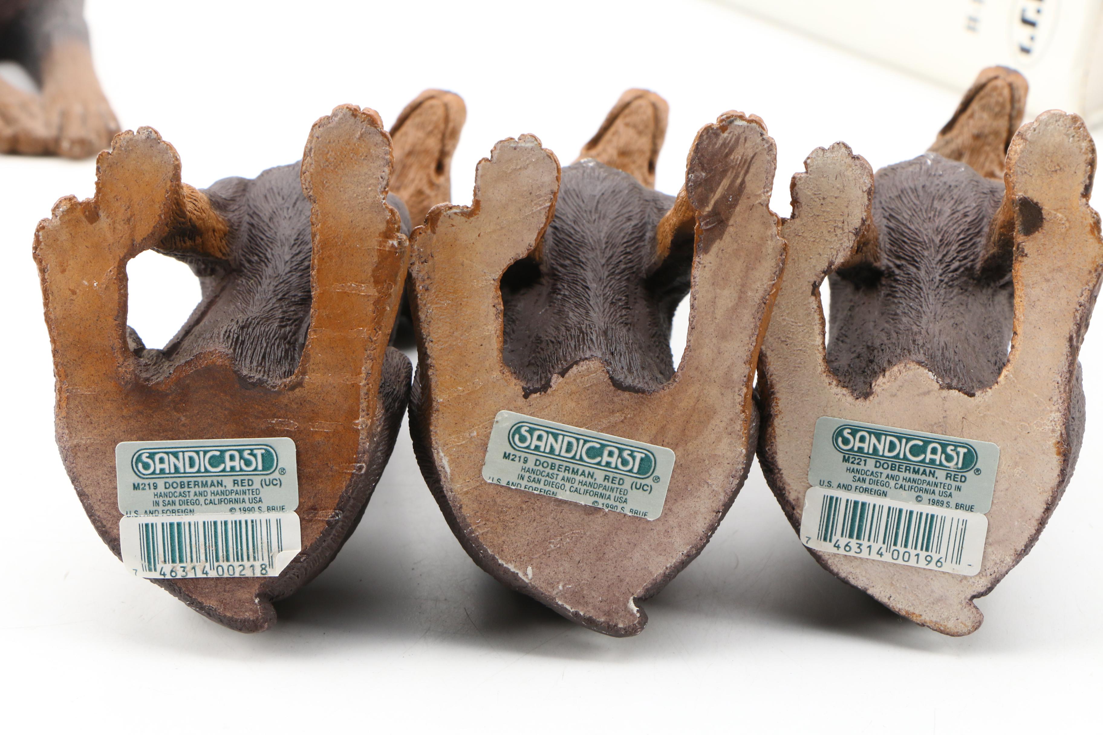 Doberman Pinscher Reference Books and Sandicast Resin Figurines